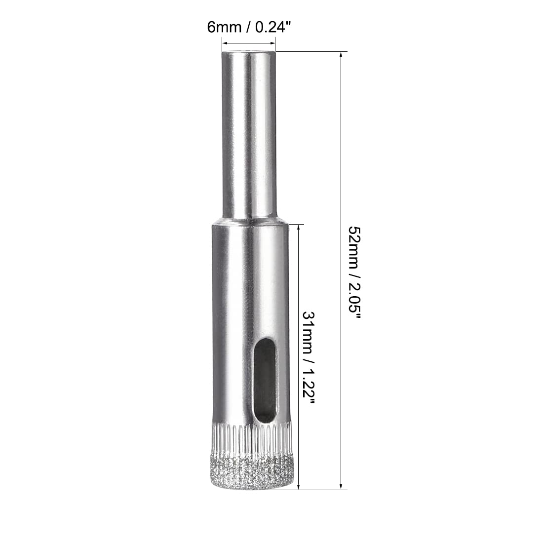 10mm Diamond Drill Bits Hole Saws - Pack of 10 for Glass, Tile, Porcelain, Marble, Ceramic, Bottles, Pots & Brick - Perfect for DIY Projects, Home Renovations & Crafting