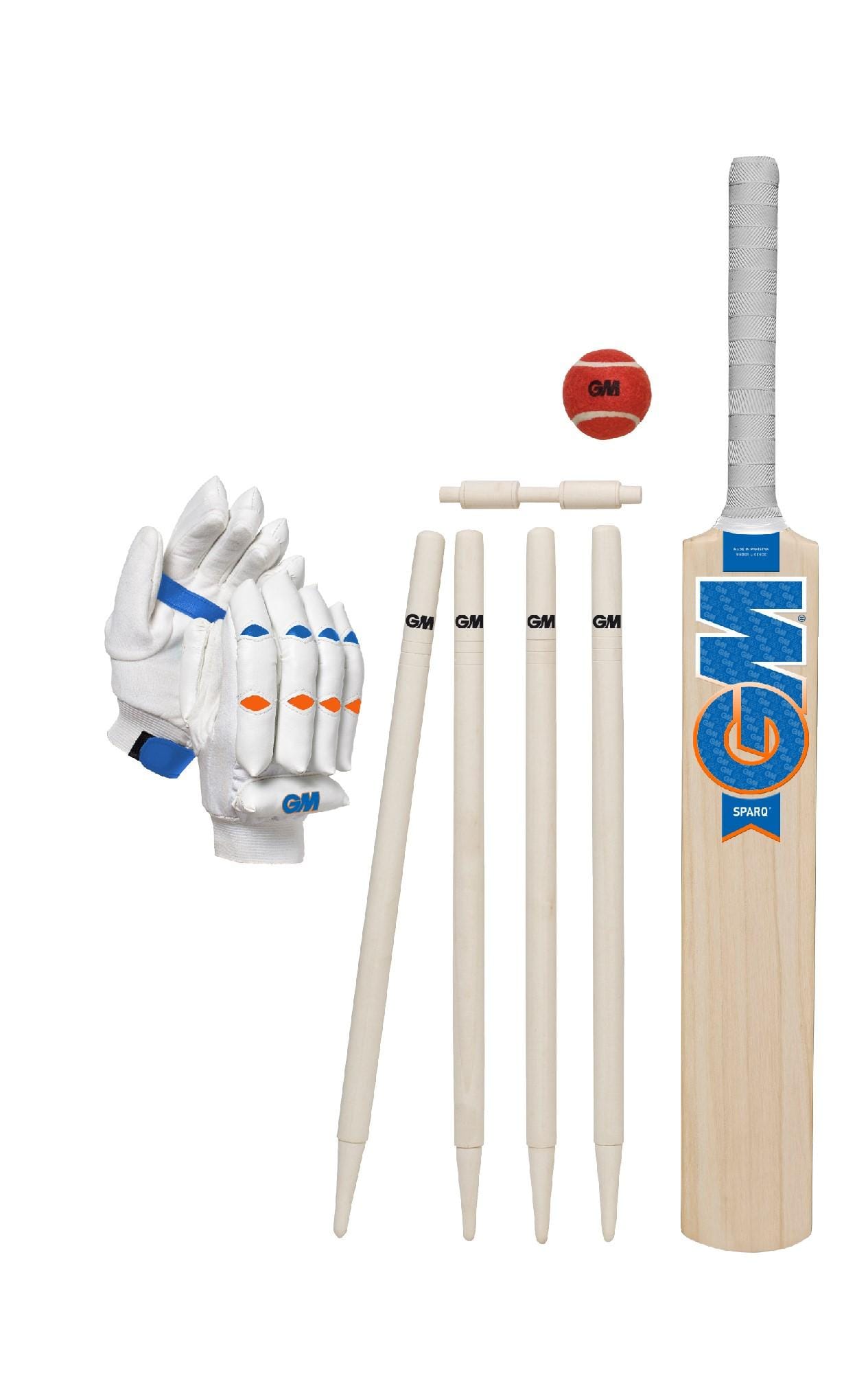 GM Cricket Set SPARQ 6 - Premium Cricket Bat, Ball & Stumps Kit for Outdoor Sports & Backyard Games | Perfect for Cricket Practice, Training & Fun Matches