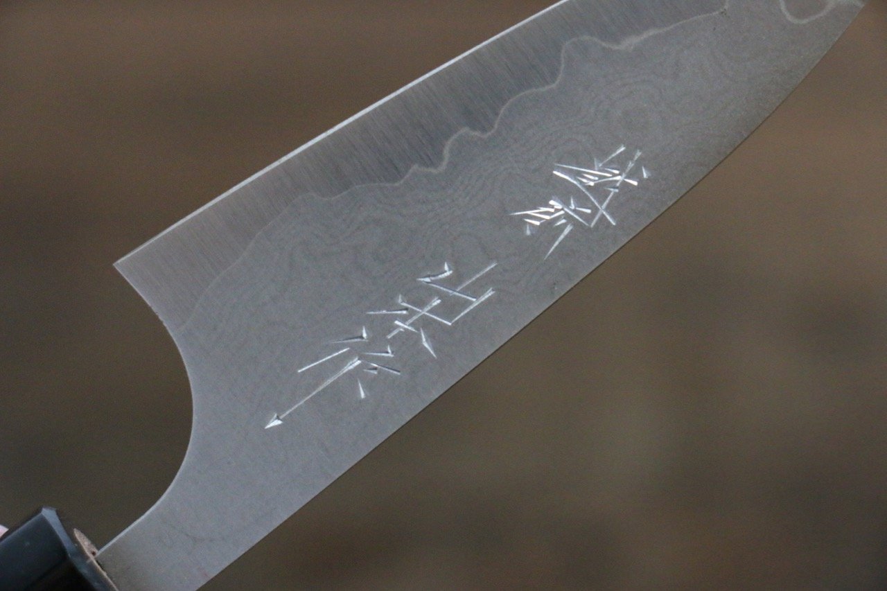 Nao Yamamoto VG10 Damascus Petty Utility Knife 150mm - Japanese Yew Wood Handle - Perfect for Slicing, Peeling & Precision Cutting in Kitchen & Cooking