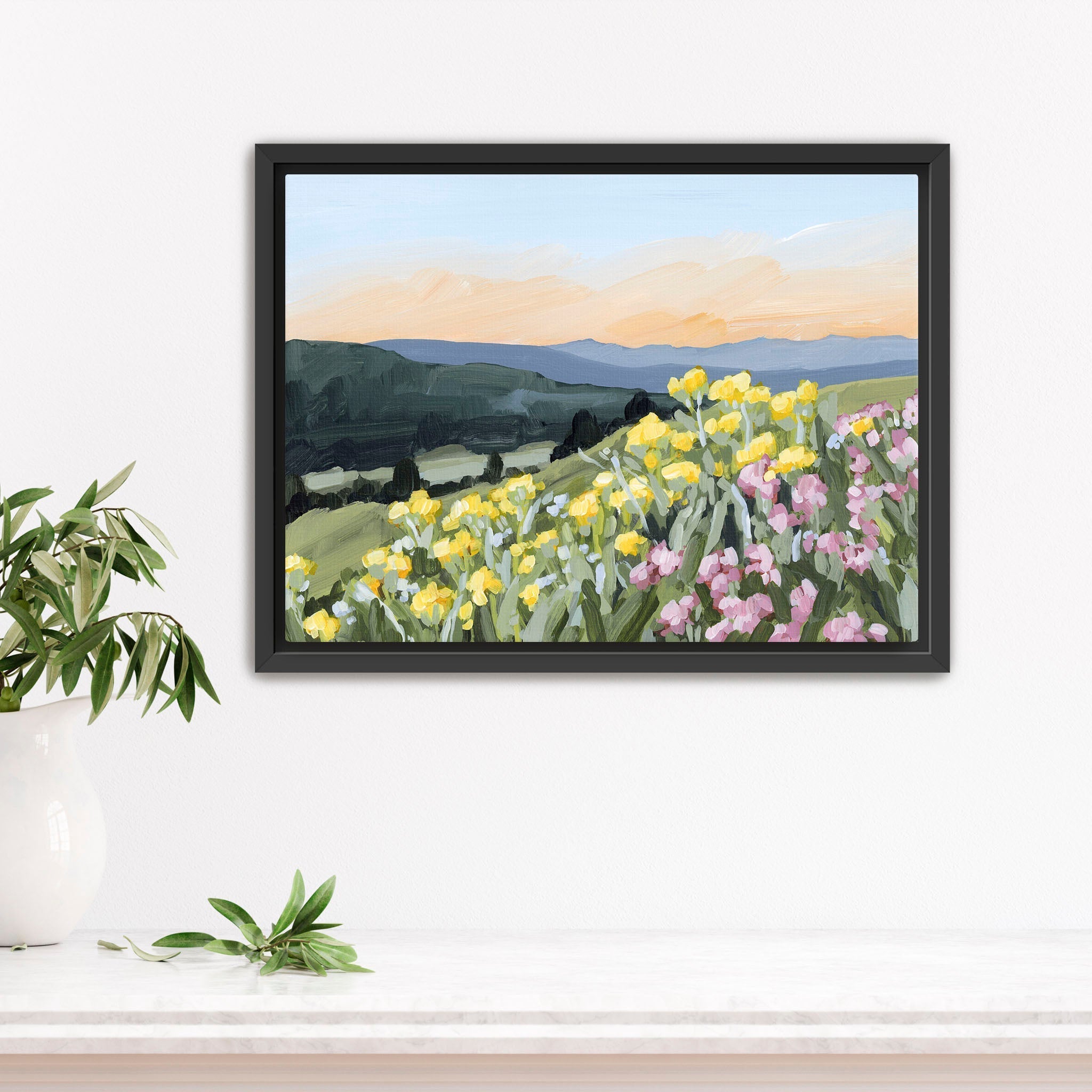 Wasatch Wildflowers Art Print - Handmade Floral Wall Decor for Home, Office & Gifts | Perfect for Living Room, Bedroom & Wedding Decorations