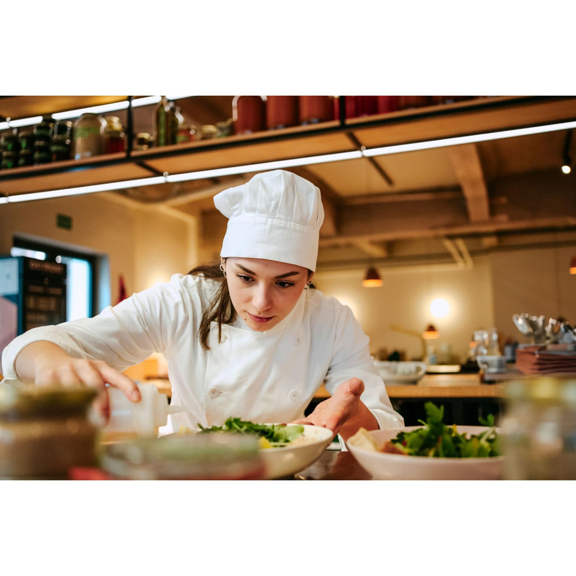 HIC Kitchen Professional Chef Hat for Adults - Heavyweight Cotton Twill Cooking Hat - Perfect for Restaurants, Culinary Schools & Home Cooking Enthusiasts