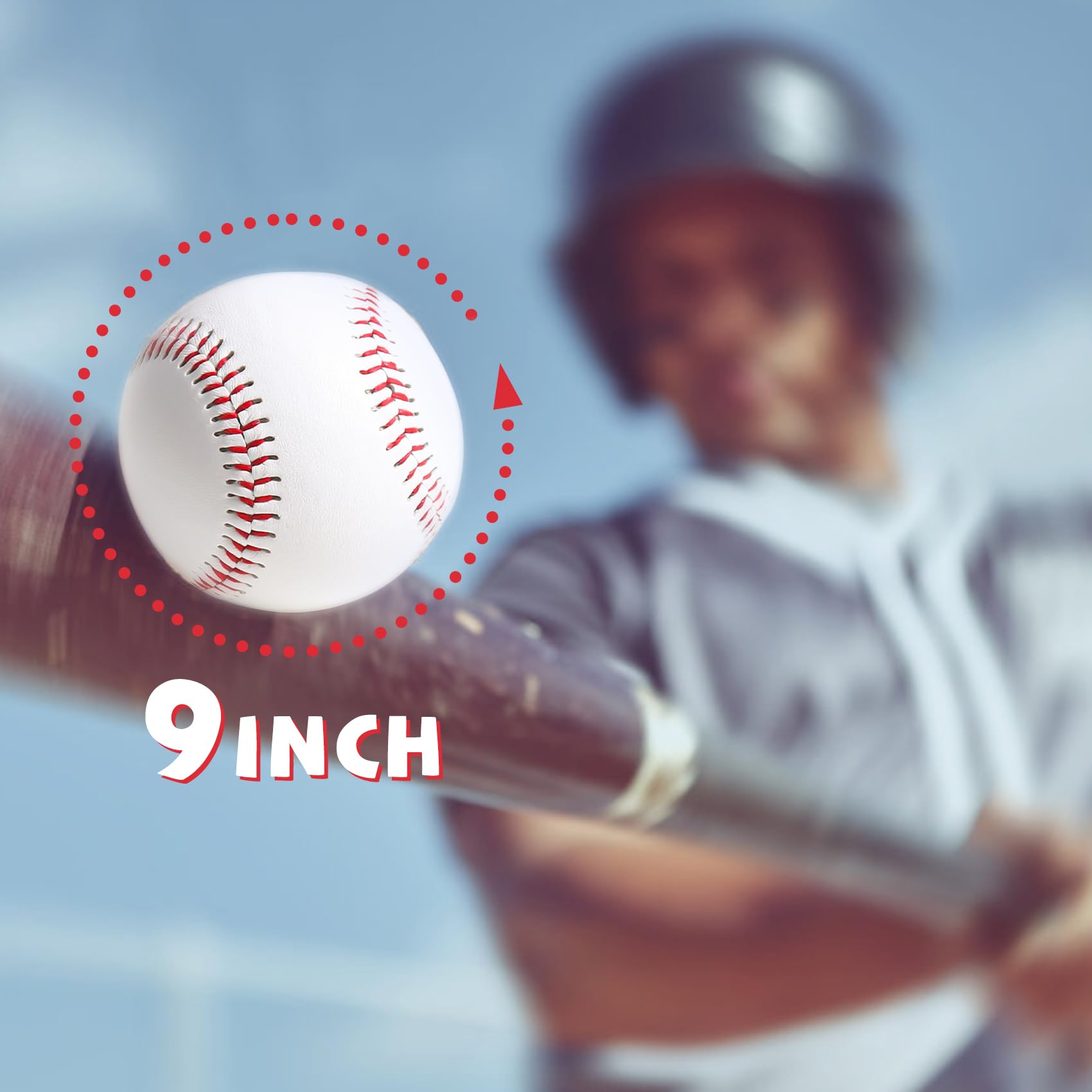 12/24 Pack Official Size Leather Baseballs for Adults - Unmarked Training Balls for Pitching, Hitting & Fielding Practice - Perfect for Youth Baseball Teams & Backyard Drills