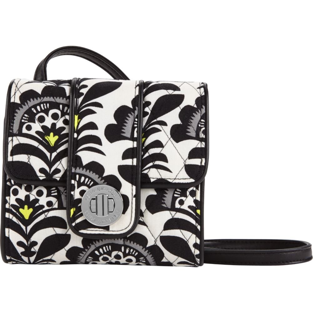 Vera Bradley Women's Mini Turn Lock Crossbody Bag - Stylish & Compact Purse for Everyday Use, Travel & Shopping | Fashionable Shoulder Bag for Women