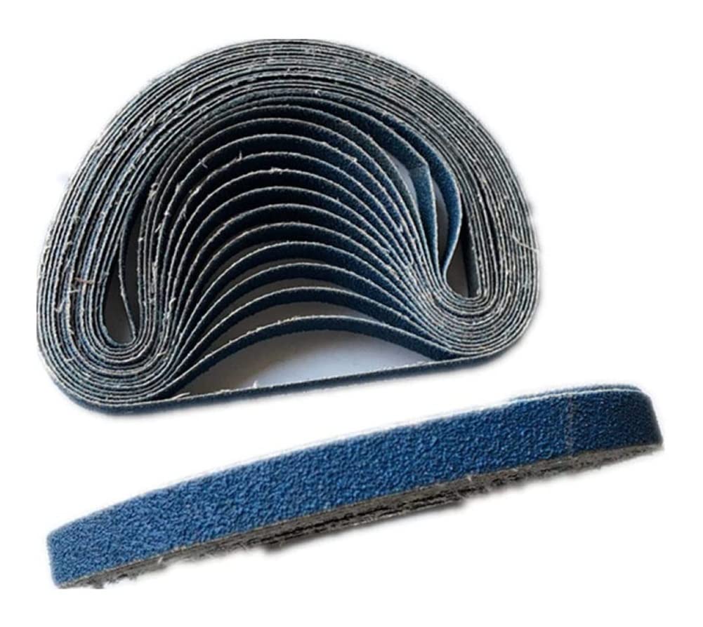 10PCS Abrasive Sanding Belts 330x10mm 457x13mm 520x20mm - Aluminum Oxide Grinding Belts for Metal, Wood & DIY Projects - Grit 40/60/80/120 - Perfect for Air Belt Sanders & Bench Grinders - Ideal for Metal Finishing, Wood Sanding & Surface Preparation (120 Grit, 457x13mm)