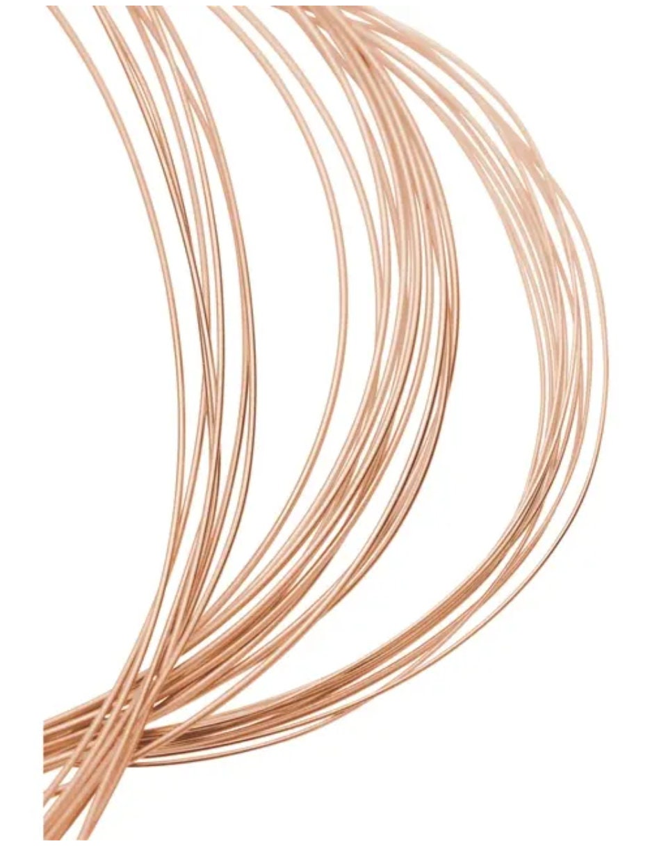 14K Solid Gold Wire - White, Yellow, Rose & Green Gold Dead Soft Round Wire (12-24 Gauge) for Jewelry Making, Wire Wrapping, DIY Crafts & Fine Jewelry - Perfect for Rings, Necklaces & Bracelets