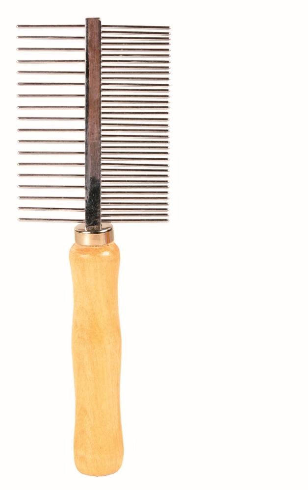 Trixie Double-Sided Pet Comb - Medium & Wide Teeth for Dogs & Cats Grooming