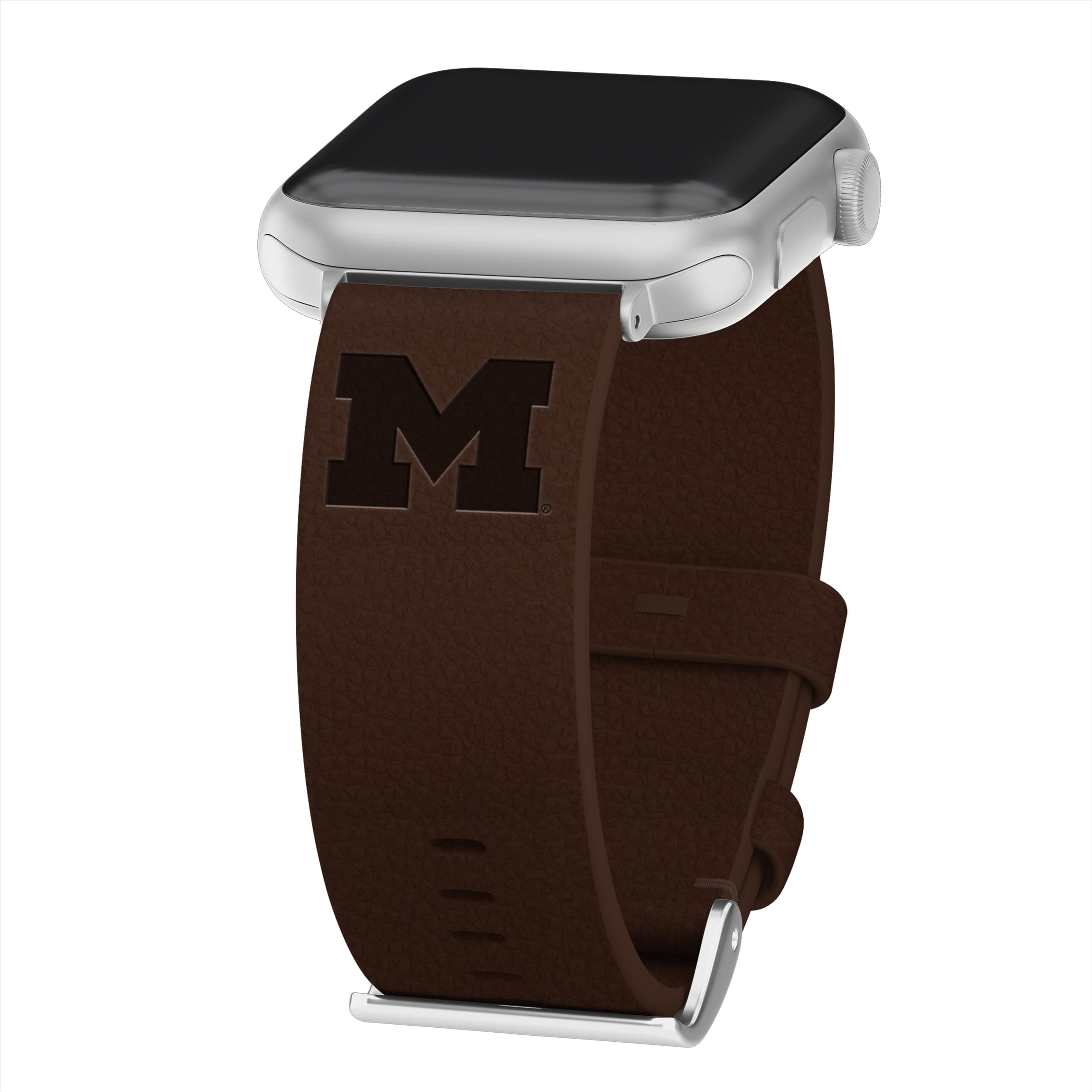 Premium Leather Watch Band for Apple Watch - Michigan Wolverines Affinity Bands | Durable & Stylish Replacement Strap for Workouts, Office & Casual Wear