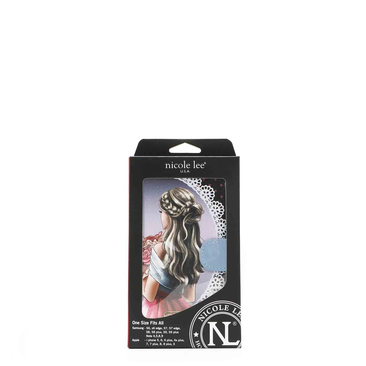 NL Signature Phone Case with Wallet Wristlet - Slim Protective Cover with Card Holder & Wrist Strap for iPhone & Samsung - Perfect for Travel, Shopping & Everyday Use