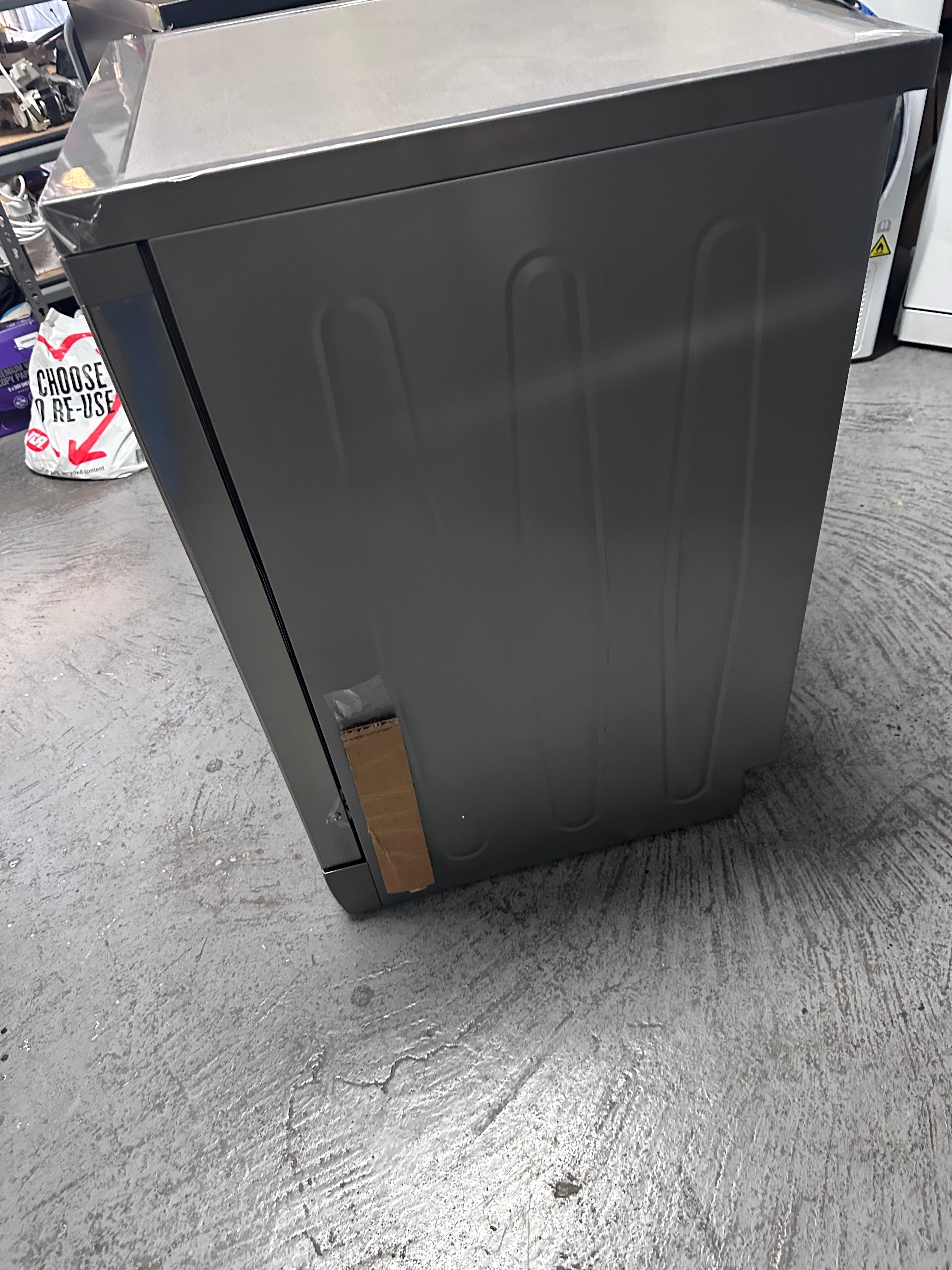 Beko 60cm Freestanding Dishwasher - 16 Place Settings, Platinum Steel Finish, Energy Efficient (Model BDFB1630X) [Factory Second] - Perfect for Small Kitchens, Apartments & Open-Plan Living Spaces