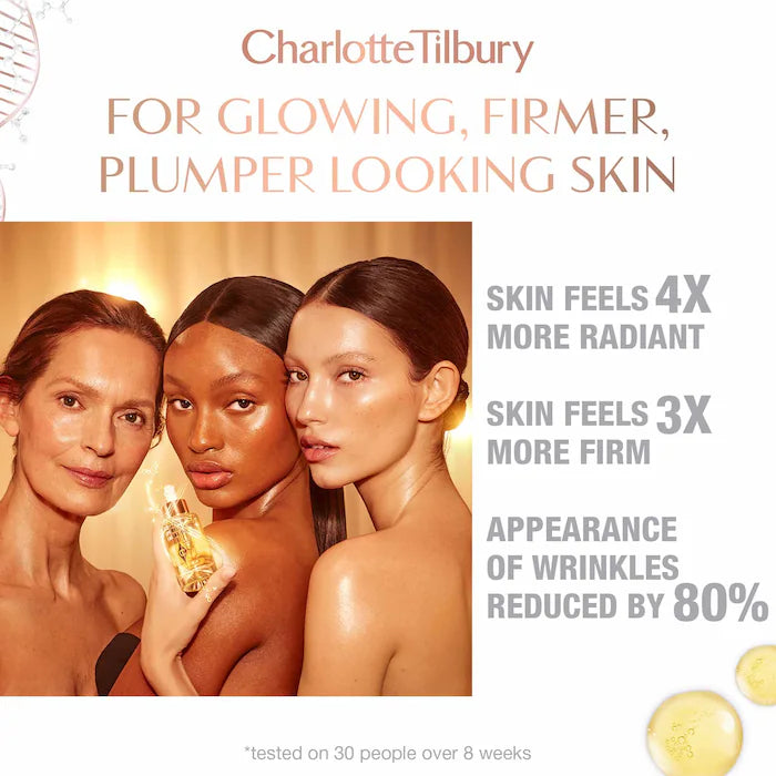 Charlotte Tilbury Collagen Superfusion Volumizing & Firming Facial Oil - Anti-Aging Skincare for Plump, Youthful Glow | Day & Night Hydration Treatment