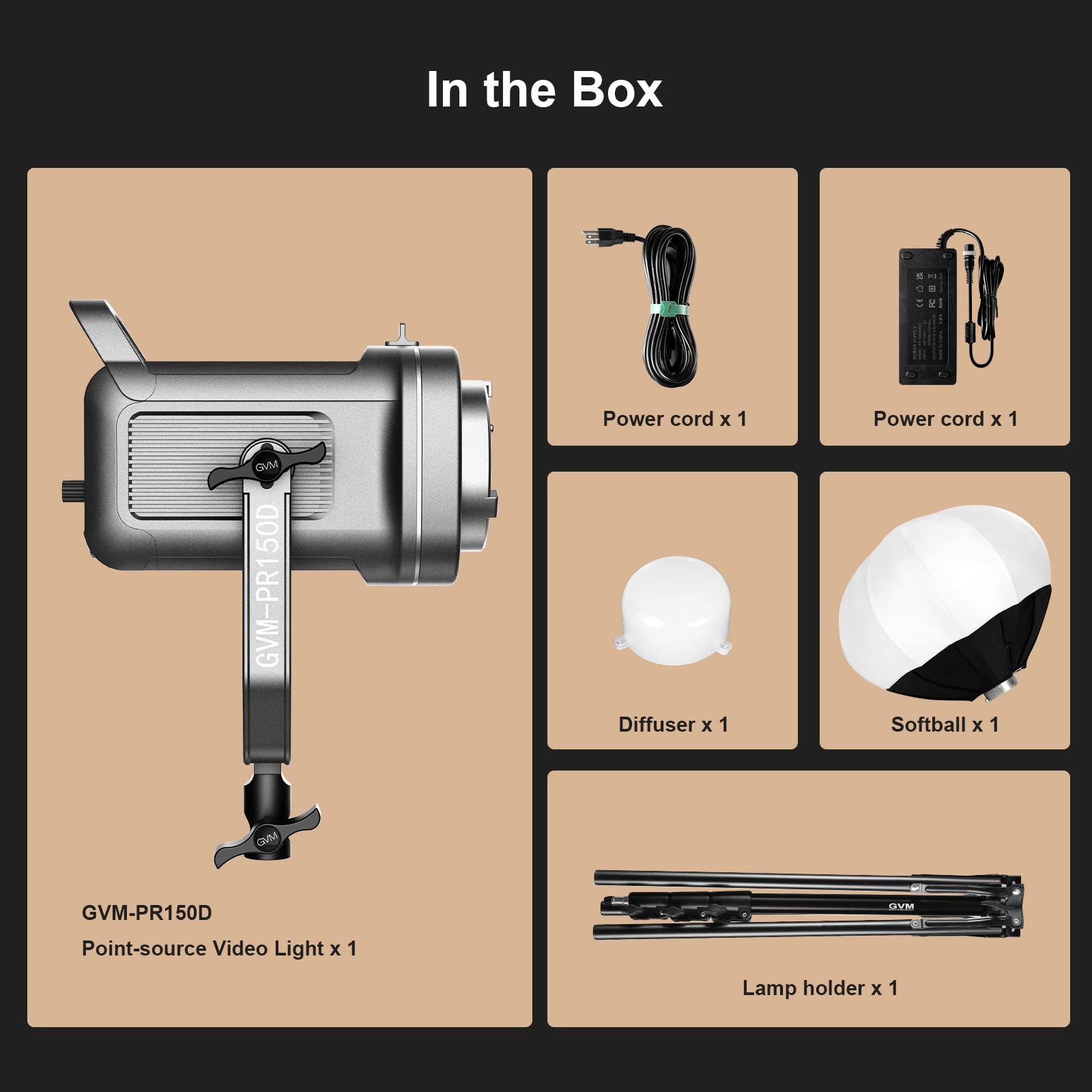 GVM 150W Bi-Color LED Video Light Kit with Bluetooth Control - 2700K-7500K Adjustable Temperature, CRI 97+ Studio Lighting for Photography, YouTube Videos & Live Streaming - Includes Lantern Softbox & Light Stand - Perfect for Home Studio, Content Creation & Product Photography