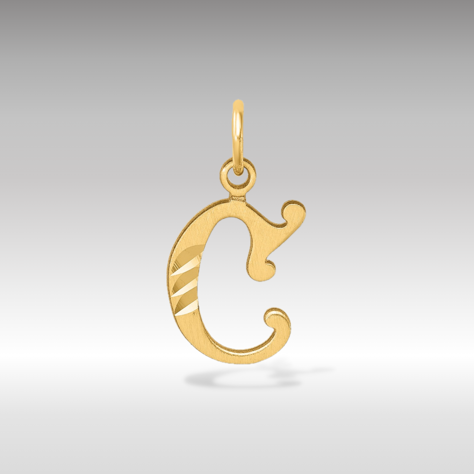 Vintage Gold Old English Letter 'C' Pendant Necklace - Model C4833 | Elegant Gothic Jewelry for Women, Perfect for Gifts, Parties & Everyday Wear