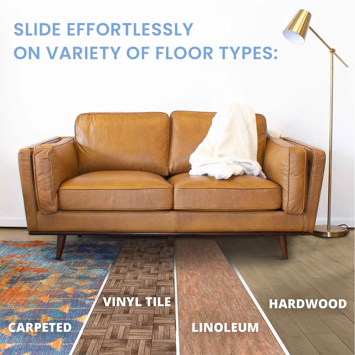 HASTHIP® 24-Pack 25mm Furniture Pads - Non-Slip Silicone Felt Chair Leg Protectors for Hardwood Floors & Wooden Tables - Scratch Prevention & Noise Reduction - Perfect for Dining Chairs, Office Desks & Home Furniture Protection - Ideal for Moving, Renovating & Daily Use - Protect Floors from Scratches & Reduce Noise in Living Rooms, Bedrooms & Offices