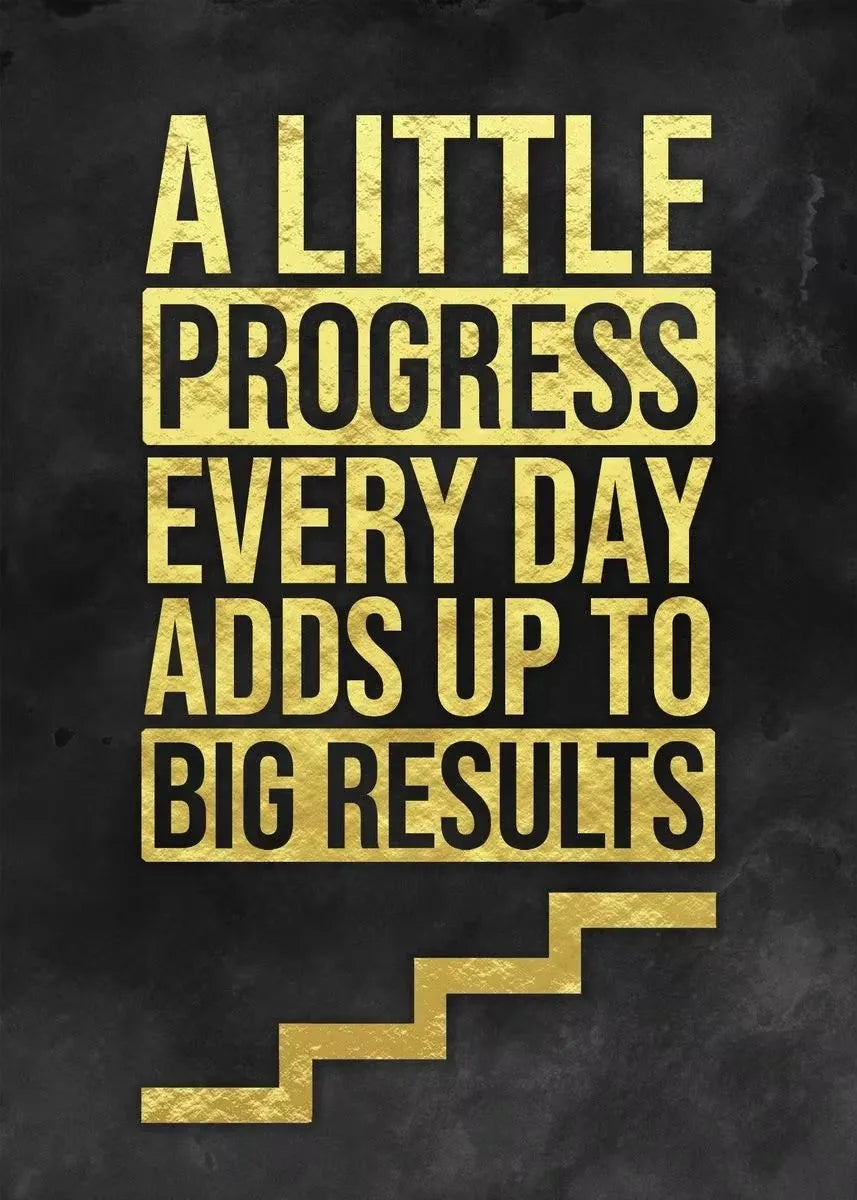 Inspirational Motivational Quotes Canvas Wall Art - Unframed Office & Home Decor Prints for Success, Work & Living Room