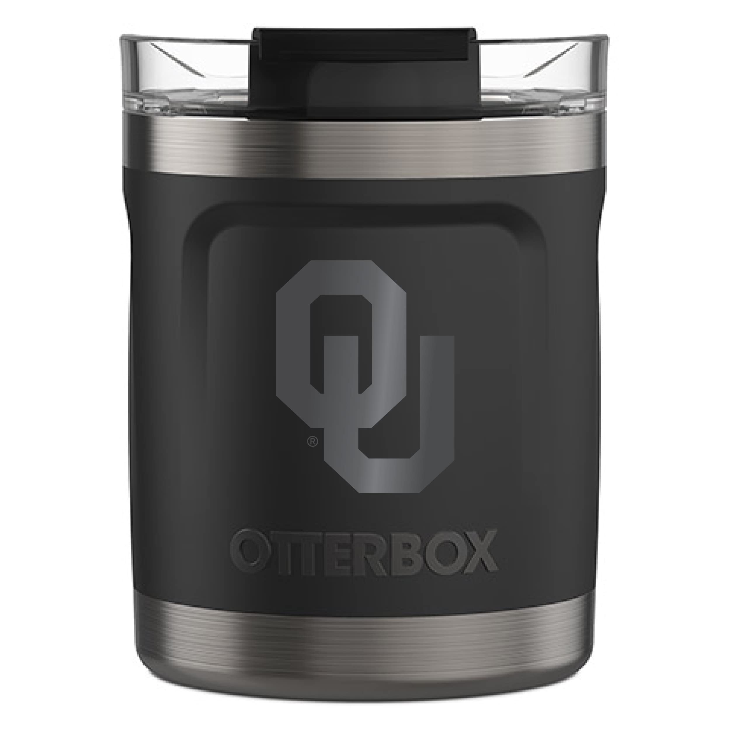 NCAA Fan Brander Black Powder Coated OtterBox Tumbler - Insulated Stainless Steel Travel Mug for College Sports Games, Office & Outdoor Activities