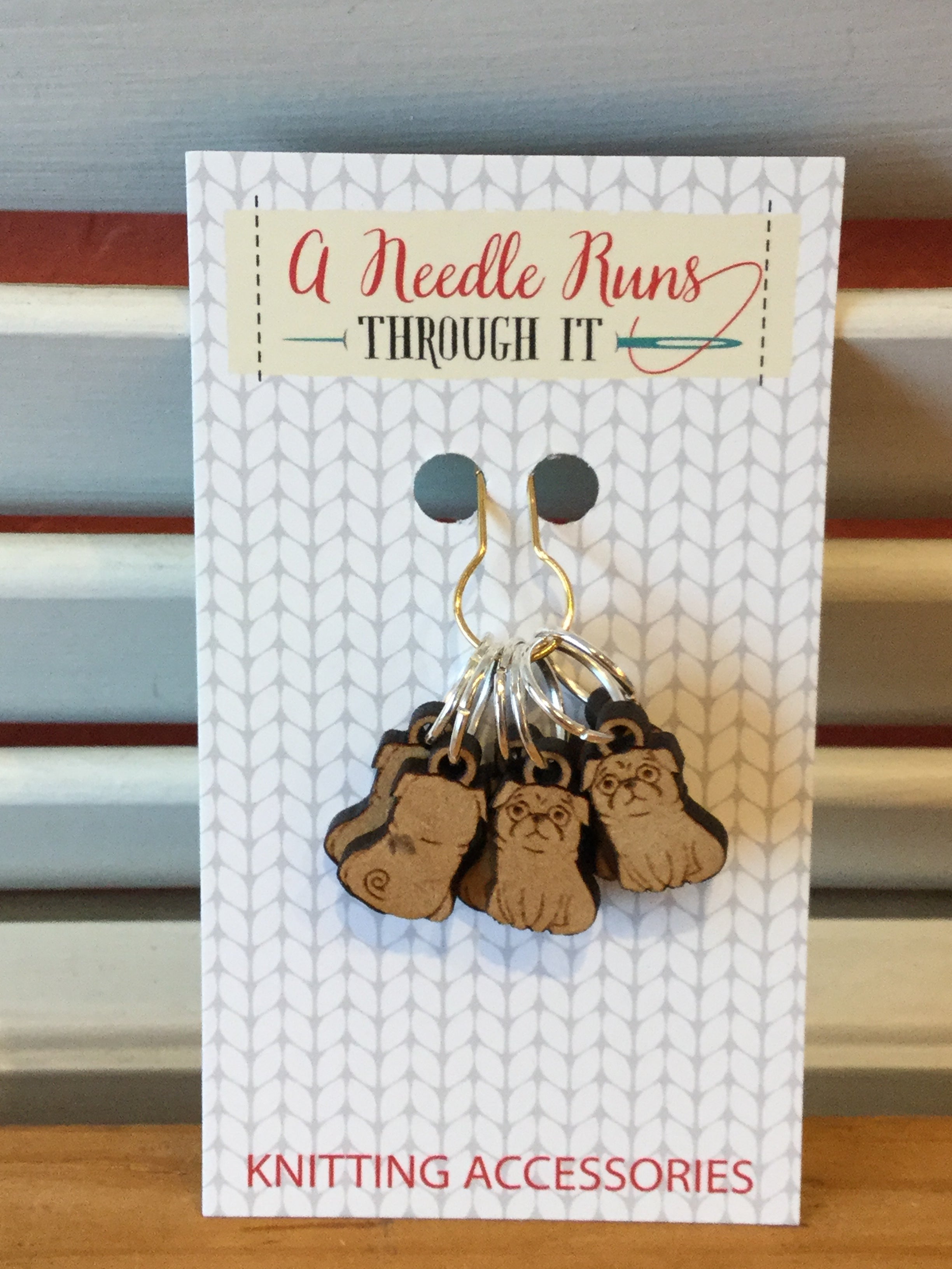 High-Quality Stitch Markers for Knitting & Crocheting - Perfect for Counting Rows & Stitches - A Needle Runs Through It