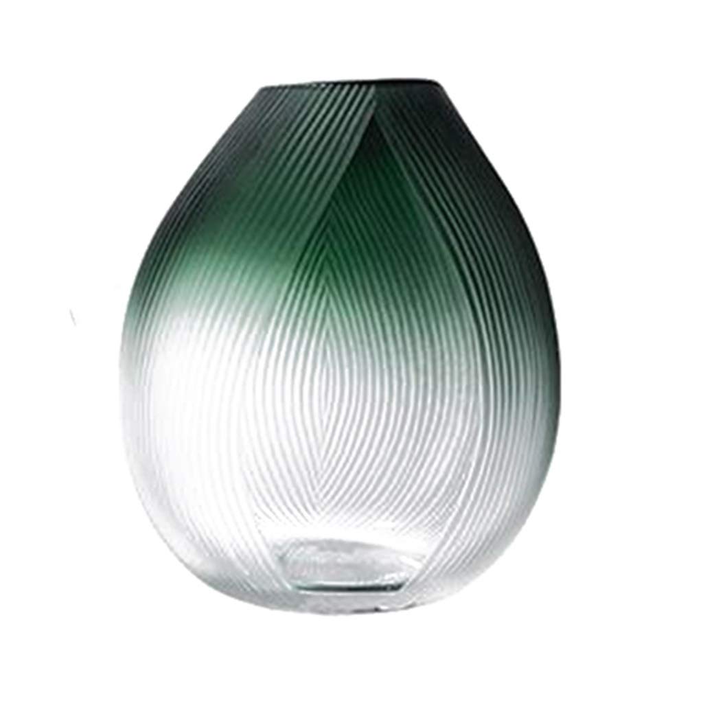 Modern Glass Flower Vase for Home Decor - Elegant Centerpiece for Living Room, Dining Table, TV Cabinet & Entryway - Perfect for Fresh Flowers, Floral Arrangements & Interior Decoration