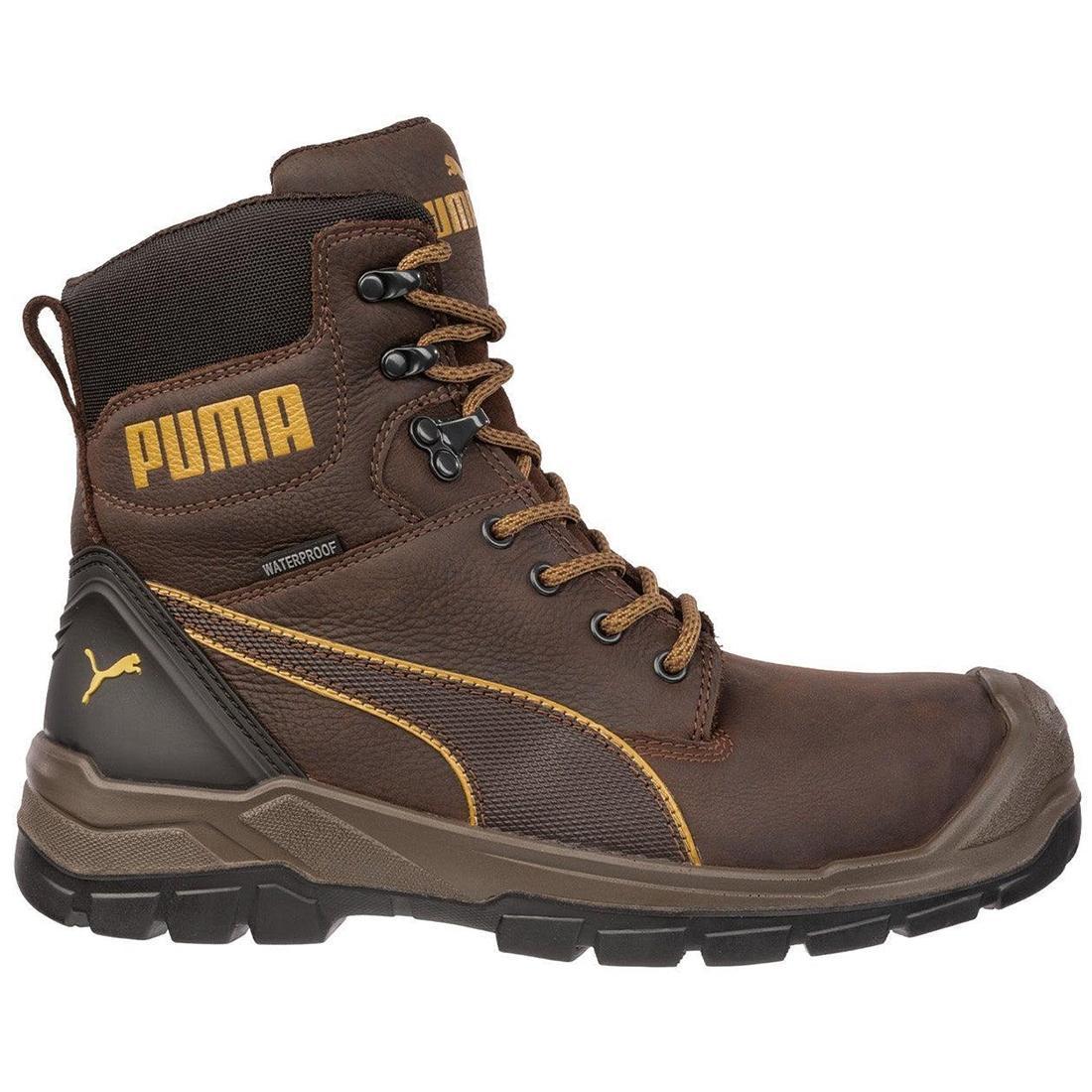 Conquest CTX Men's Waterproof Composite Toe Work Boots - Brown for Construction, Hiking & Outdoor Safety