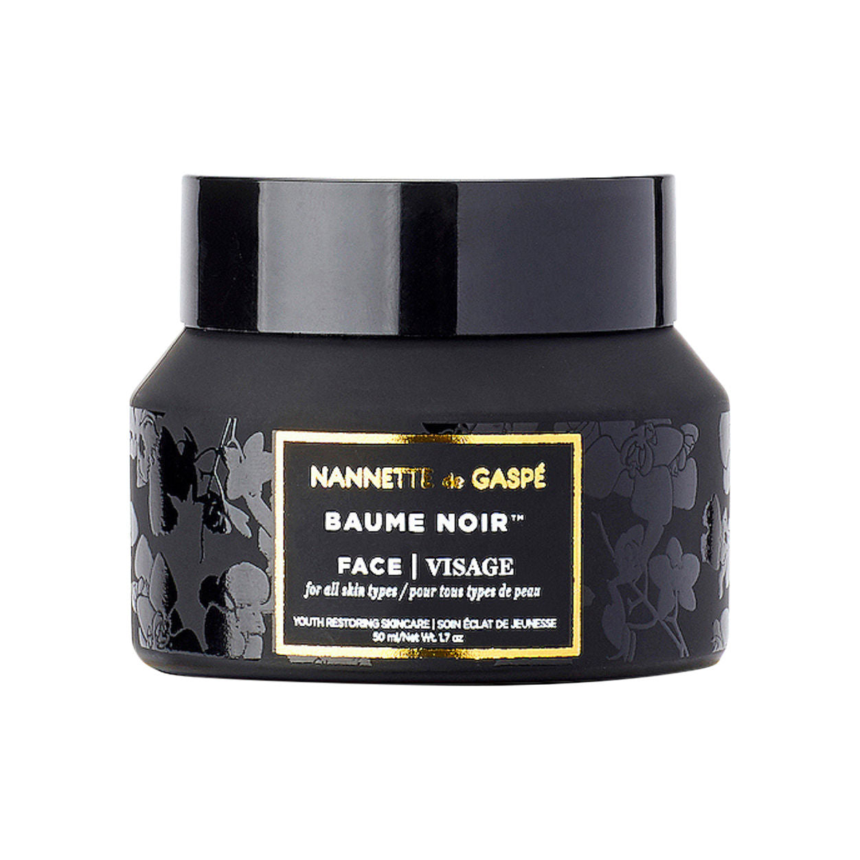 Nannette De Gaspe Baume Noir Face Cream - Luxurious Anti-Aging Moisturizer for Women | Hydrating Night Cream for Dry Skin | Perfect for Evening Skincare Routine & Travel Skincare Essentials