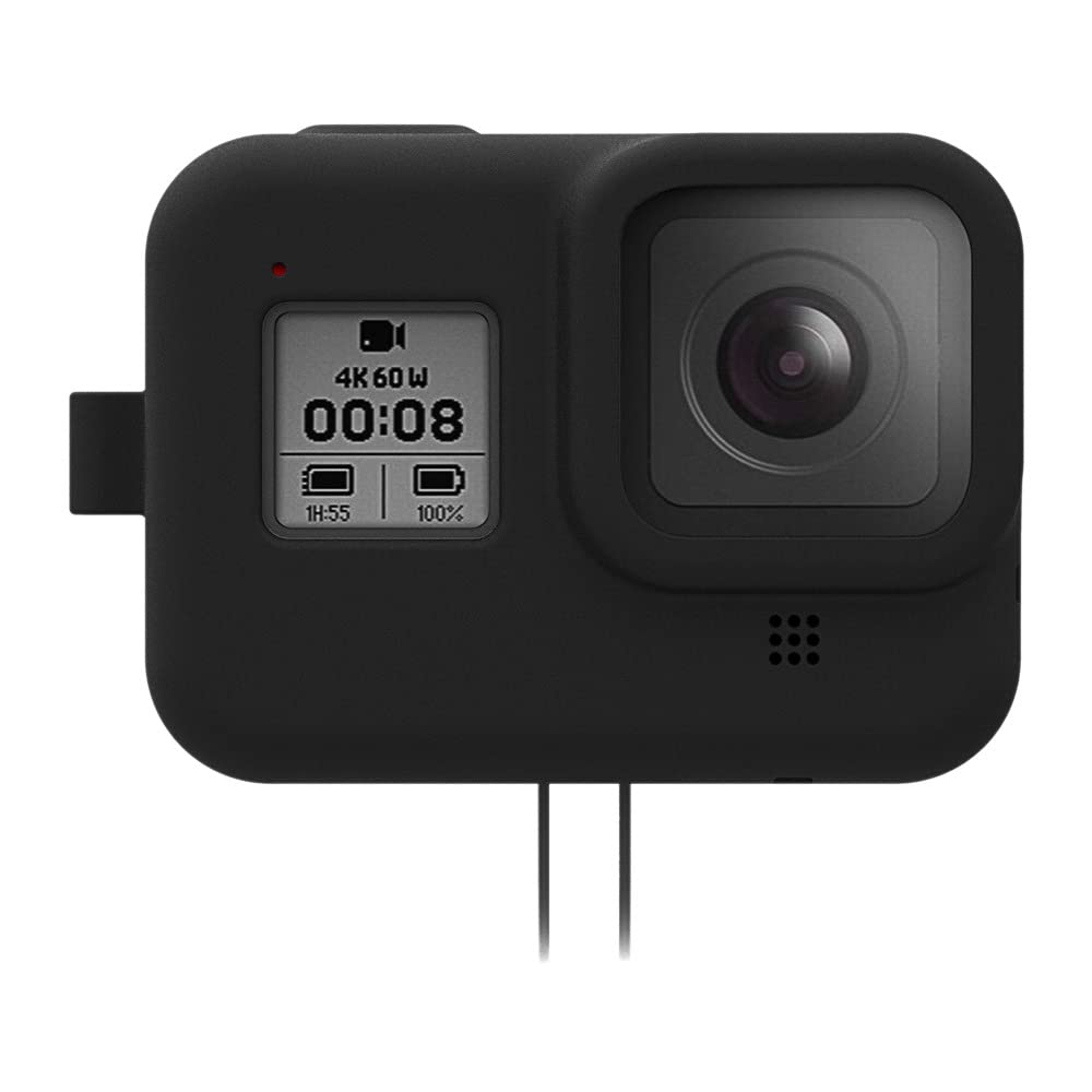 **GoPro 8 Silicone Protective Case - Durable Cover for GoPro Hero 8 Camera - Shockproof & Waterproof Accessories for Adventure, Travel & Vlogging (White, GP483)**
