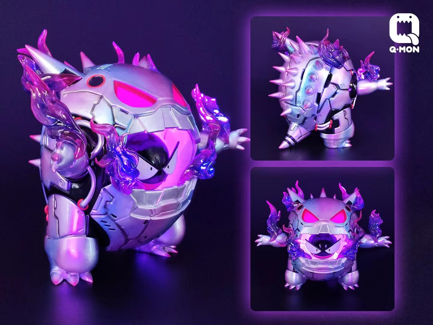 Q Mon Studio Gengar Armor Costume - Premium Pokemon Cosplay Outfit for Halloween, Comic Con & Anime Events