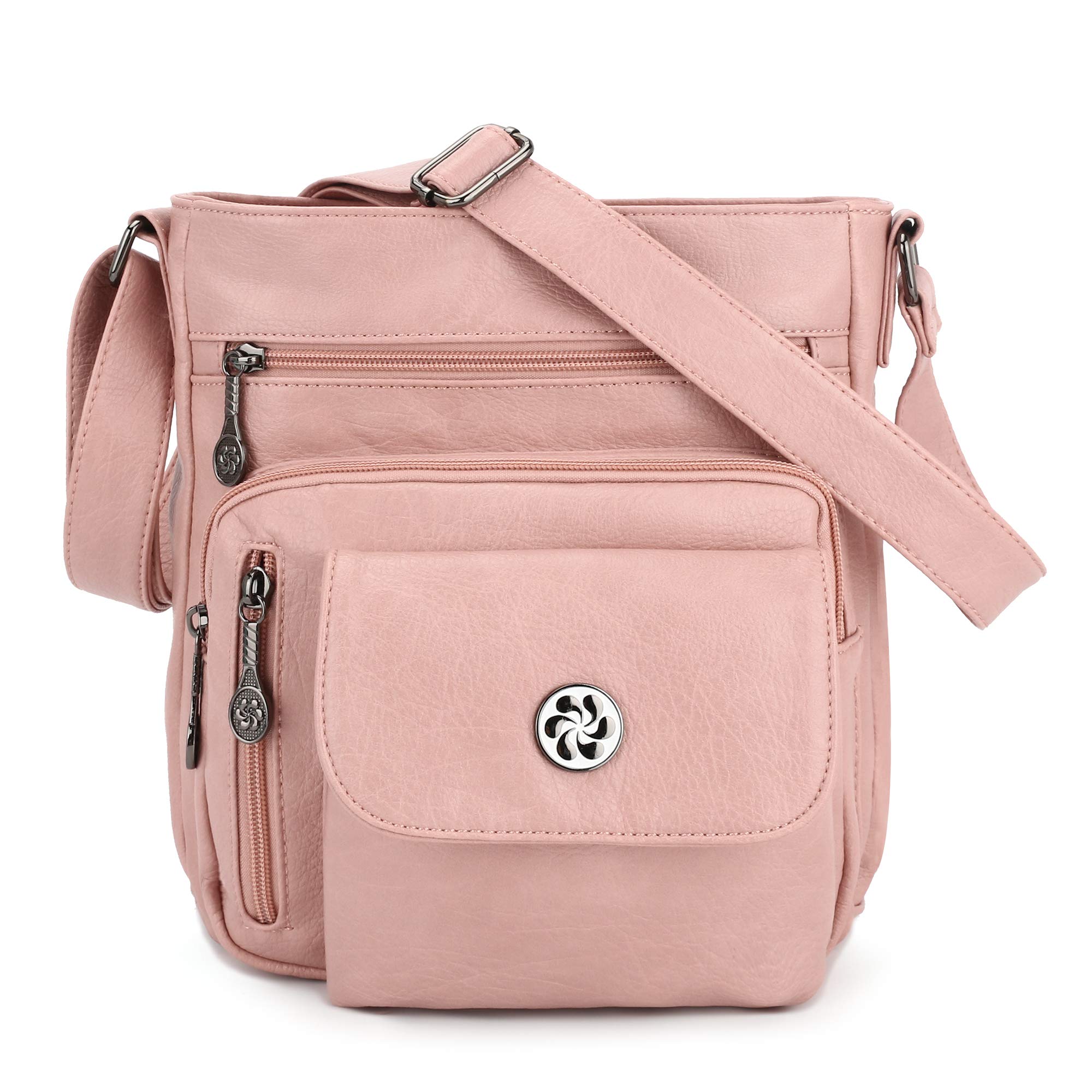 Angel Kiss Vegan Leather Crossbody Bag for Women - Adjustable Strap Small Shoulder Purse | Perfect for Everyday Use, Travel & Date Nights