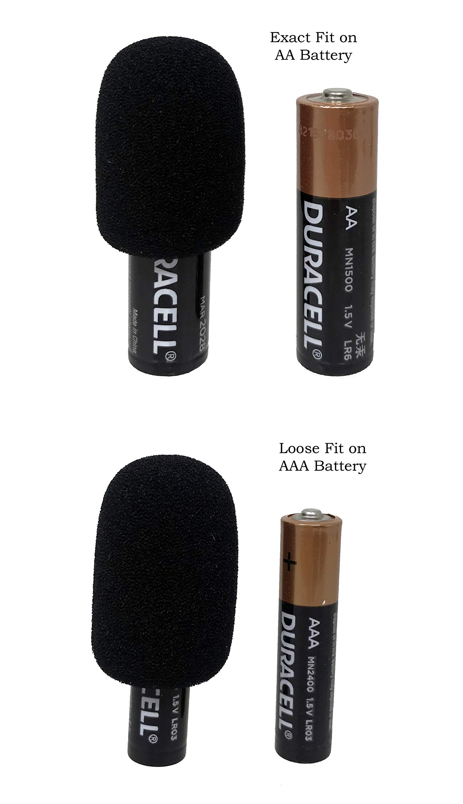 Tetra-Teknica XFFZ5P-BLK Black Lapel & Headset Microphone Windscreen - 5 Pack for Podcasting, Public Speaking, and Broadcasting - Noise Reduction Foam Cover for Clear Audio