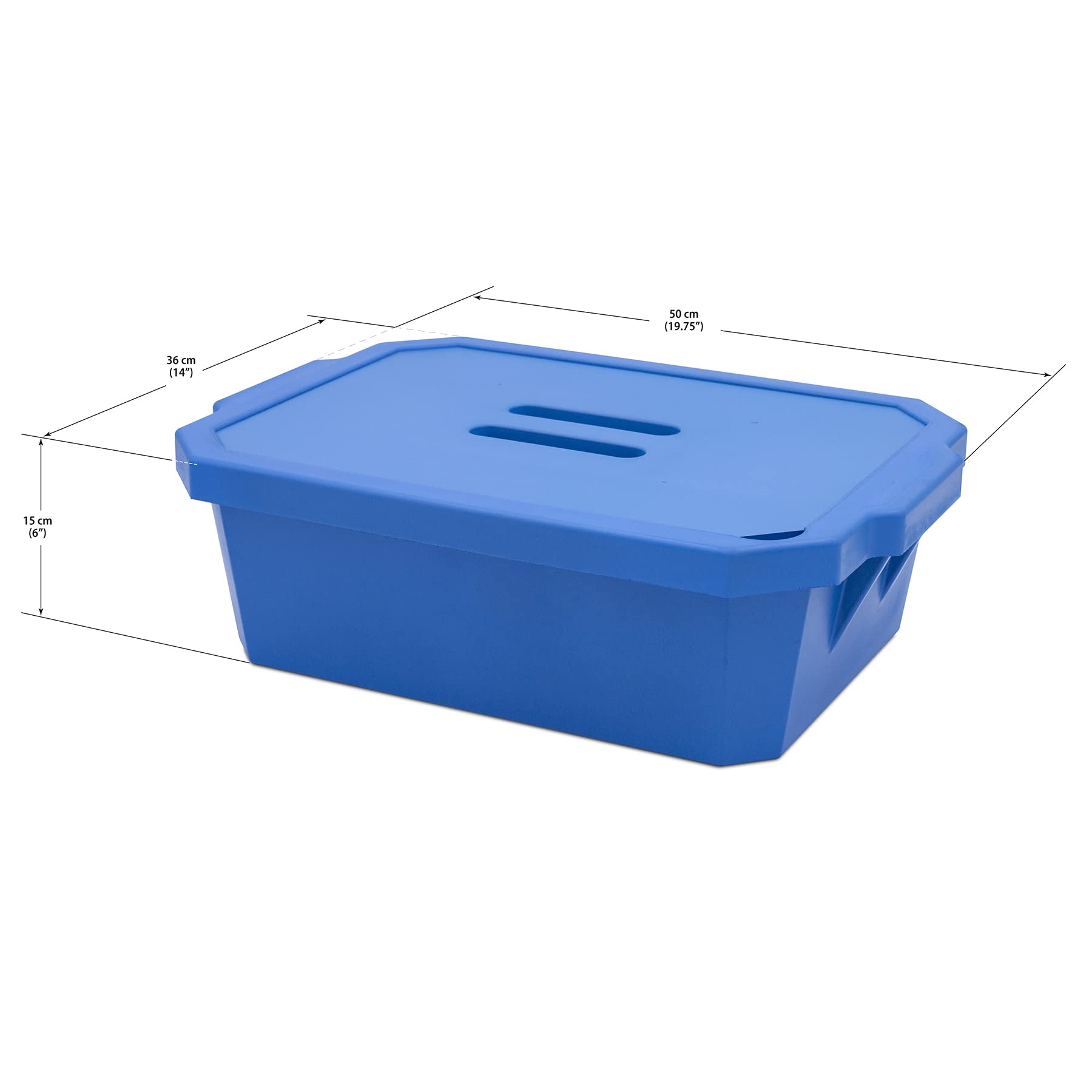SP Bel-Art Magic Touch 2 High Performance Blue Ice Pan - 9.0 Liter Maxi Model with Lid (M16807-9101) | Reusable Ice Pack for Coolers, Medical Use & Outdoor Activities