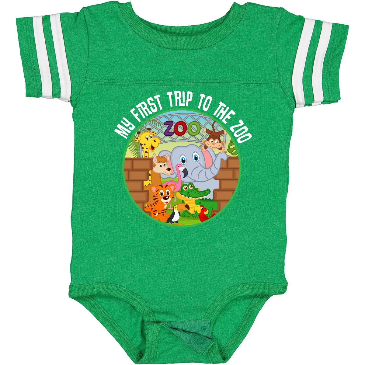 1st Trip To Zoo Baby Bodysuit - Cute Animal Print Outfit for Infants | Perfect for Zoo Visits, Photo Shoots & Special Occasions