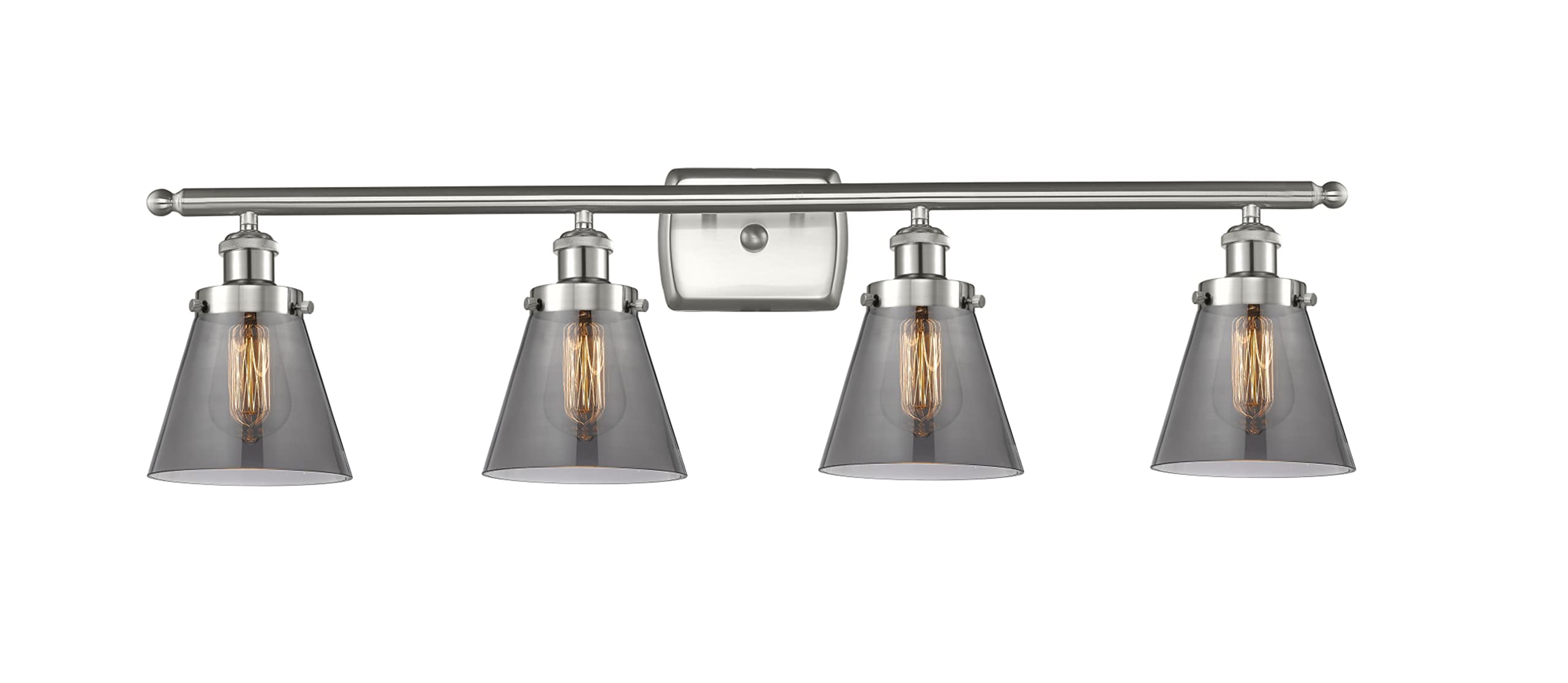 Ballston Collection Innovations 916-4W-SN-G63 4-Light Bathroom Vanity - Modern Lighting Fixture for Bathroom Makeover, Powder Room & Master Bath Decor