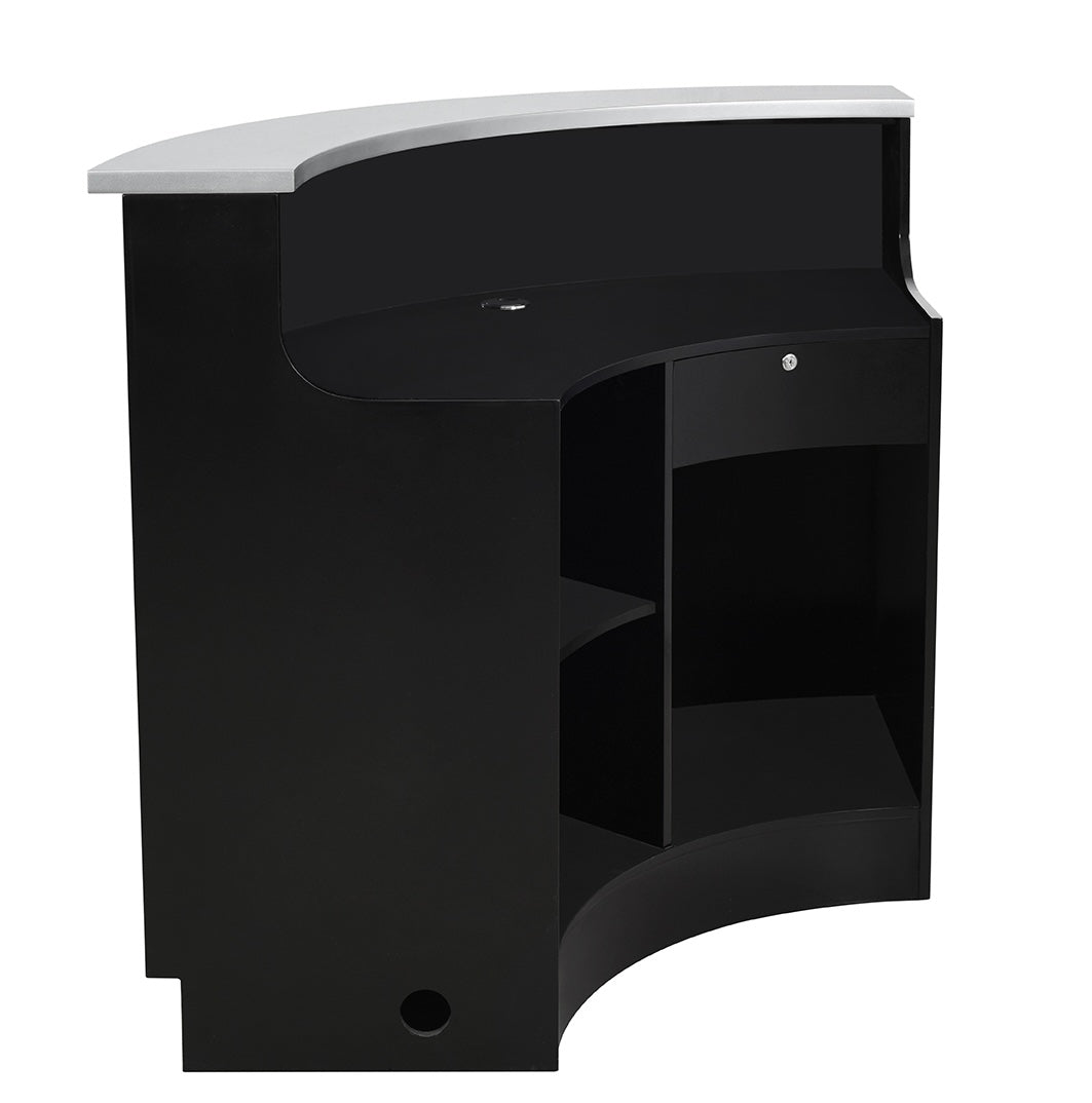 Janus LED Illuminated Reception Desk - Modern Office Lobby Counter with Bright Lighting for Hotels, Corporate Offices & Commercial Spaces