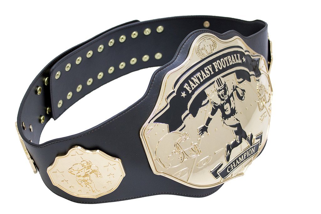 Fantasy Football Championship Belt Trophy - Undisputed Belts High-Step Award for NFL & Fantasy League Winners - Perfect for Trophy Presentations, Victory Celebrations & Sports Memorabilia Displays
