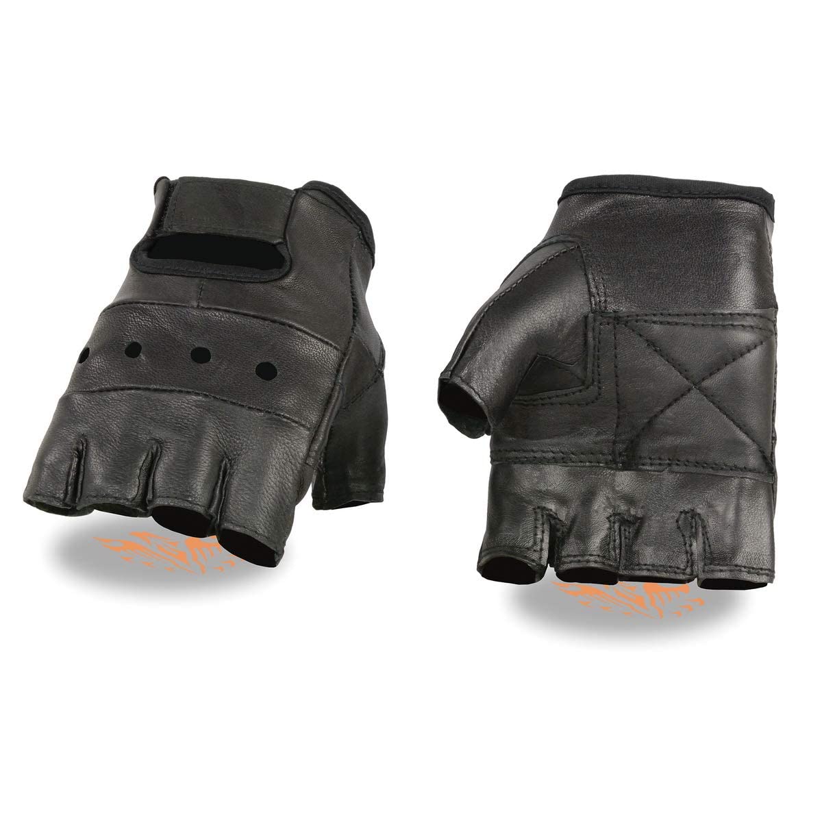 Fingerless Leather Gloves with Padded Palm - Soft Sheepskin Driving Gloves for Men & Women - Winter Motorcycle & Outdoor Activities - Perfect for Cycling, Hiking, and Cold Weather Protection