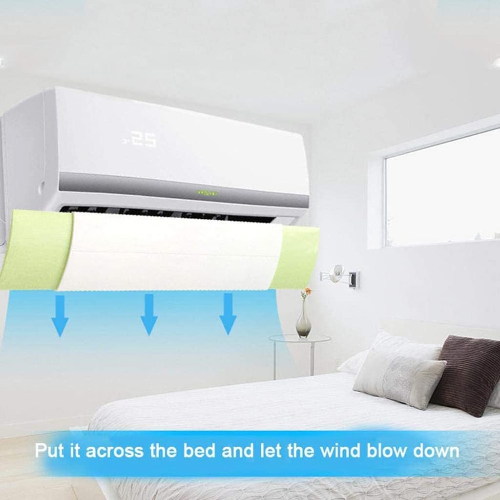 Adjustable Retractable Air Conditioner Wind Deflector Shield - Anti Direct Blow Cover & Wind Guide Baffle for Home & Office AC Units | Perfect for Bedrooms, Living Rooms & Workspaces