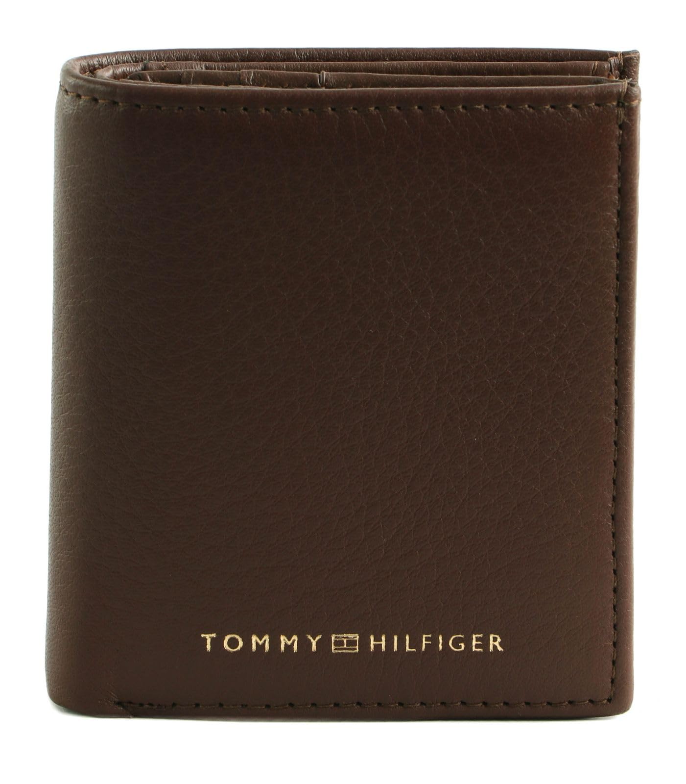 Tommy Hilfiger Men's Premium Leather Trifold Wallet - Slim RFID Blocking Bi-Fold Wallet for Men - Perfect for Everyday Use, Travel & Business (Style: AM0AM10992)