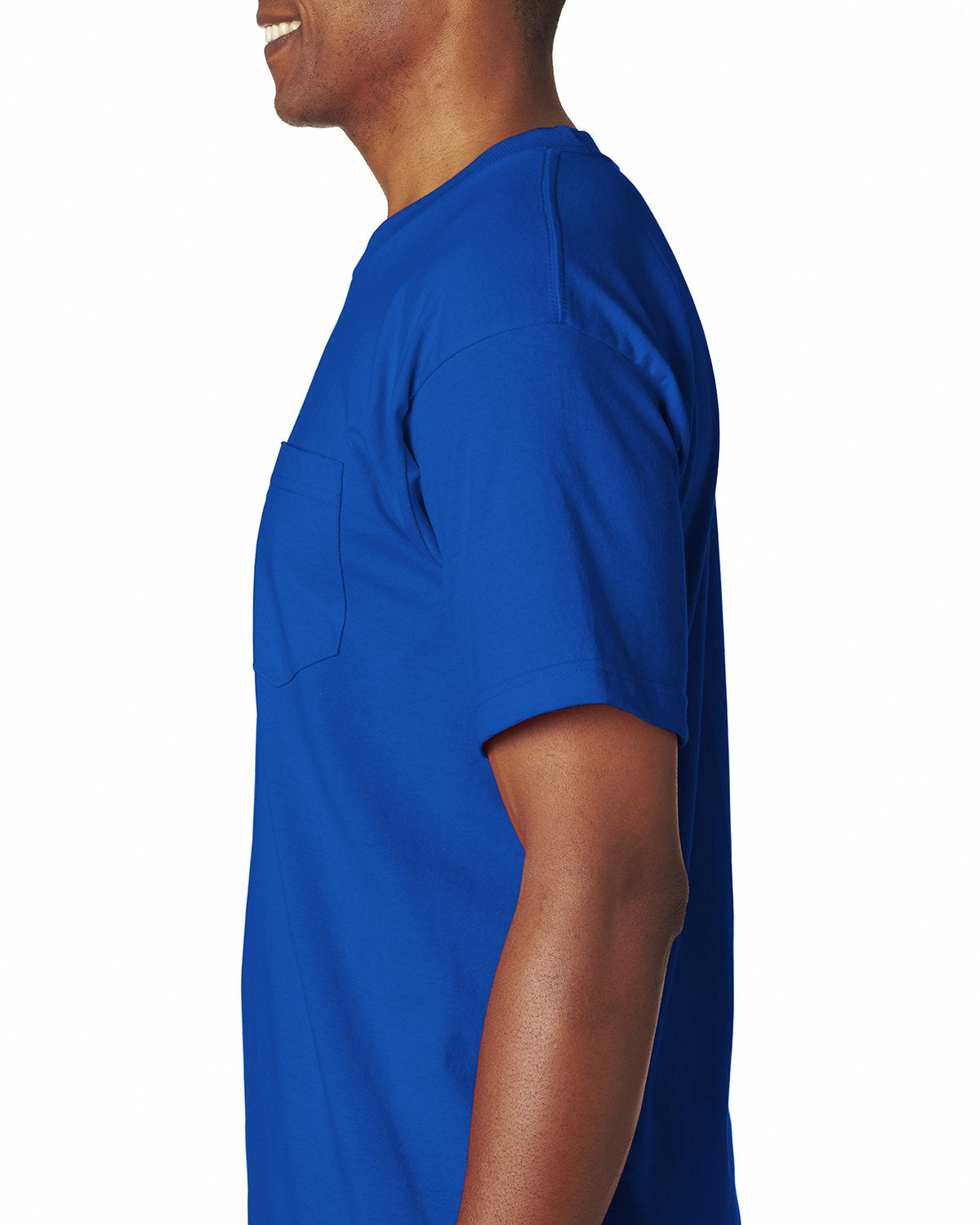 Bayside BA7100 Men's 6.1 oz 100% Cotton Pocket T-Shirt - Soft Comfort Fit Crew Neck Tee for Casual Wear, Work & Everyday Outfits