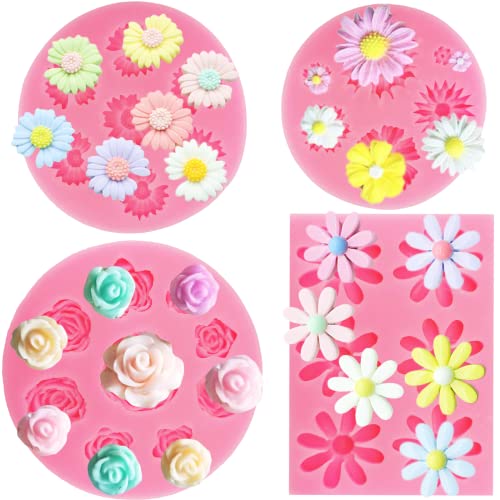 Rose+Daisy Fondant Molds