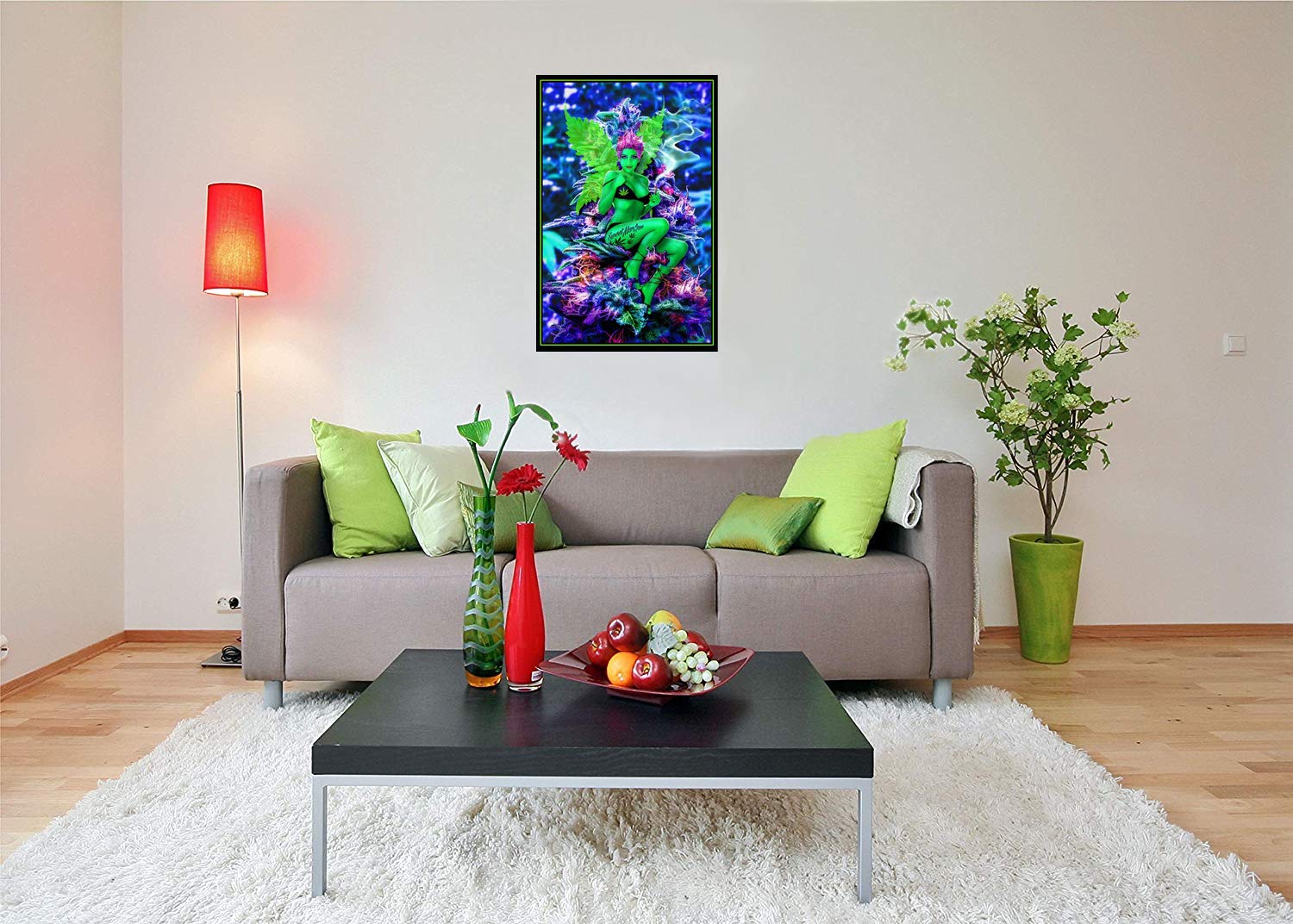 Studio B Weed Fairy - Flocked Blacklight Poster 24