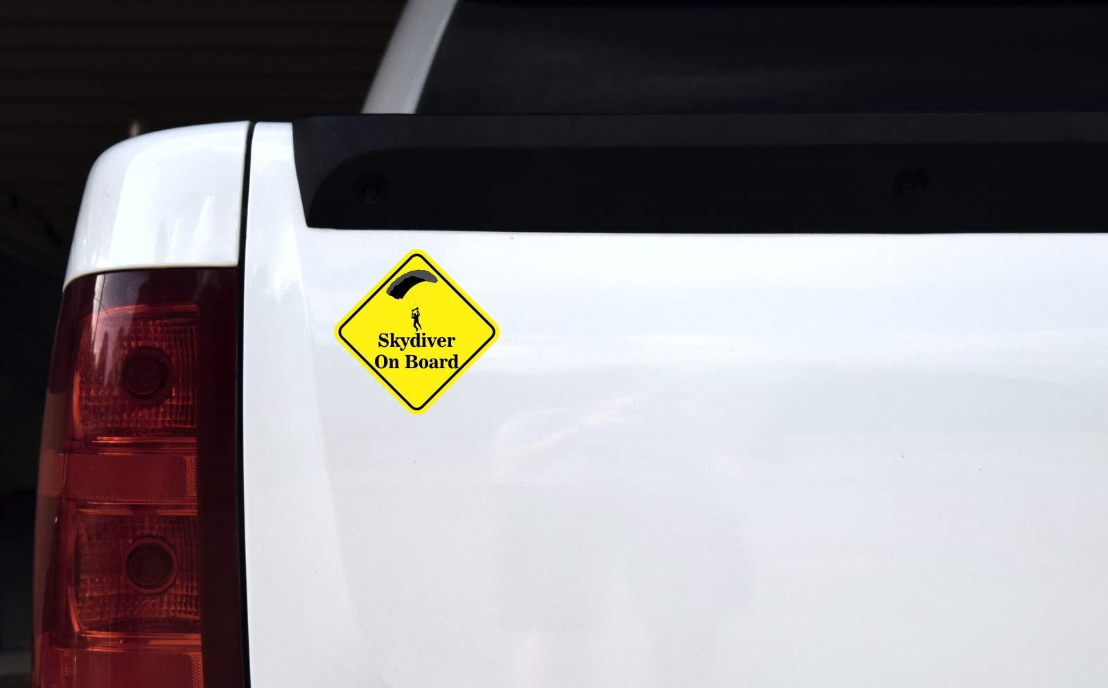 StickerTalk Skydiver on Board Car Magnet - 4.5 x 4.5 Inch Funny Vehicle Decal for Trucks, SUVs & RVs - Perfect for Outdoor Enthusiasts & Adventure Lovers