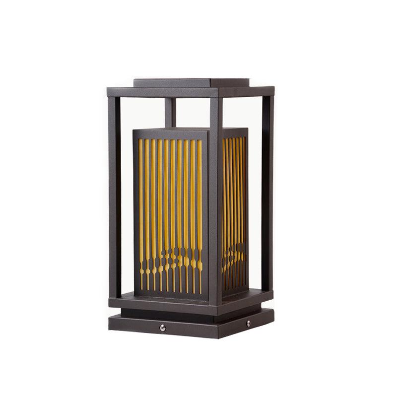 Square Cage Outdoor Light - Weatherproof LED Hanging Light for Patio, Garden, Porch, and Backyard Decor - Perfect for Outdoor Parties and Evening Ambiance