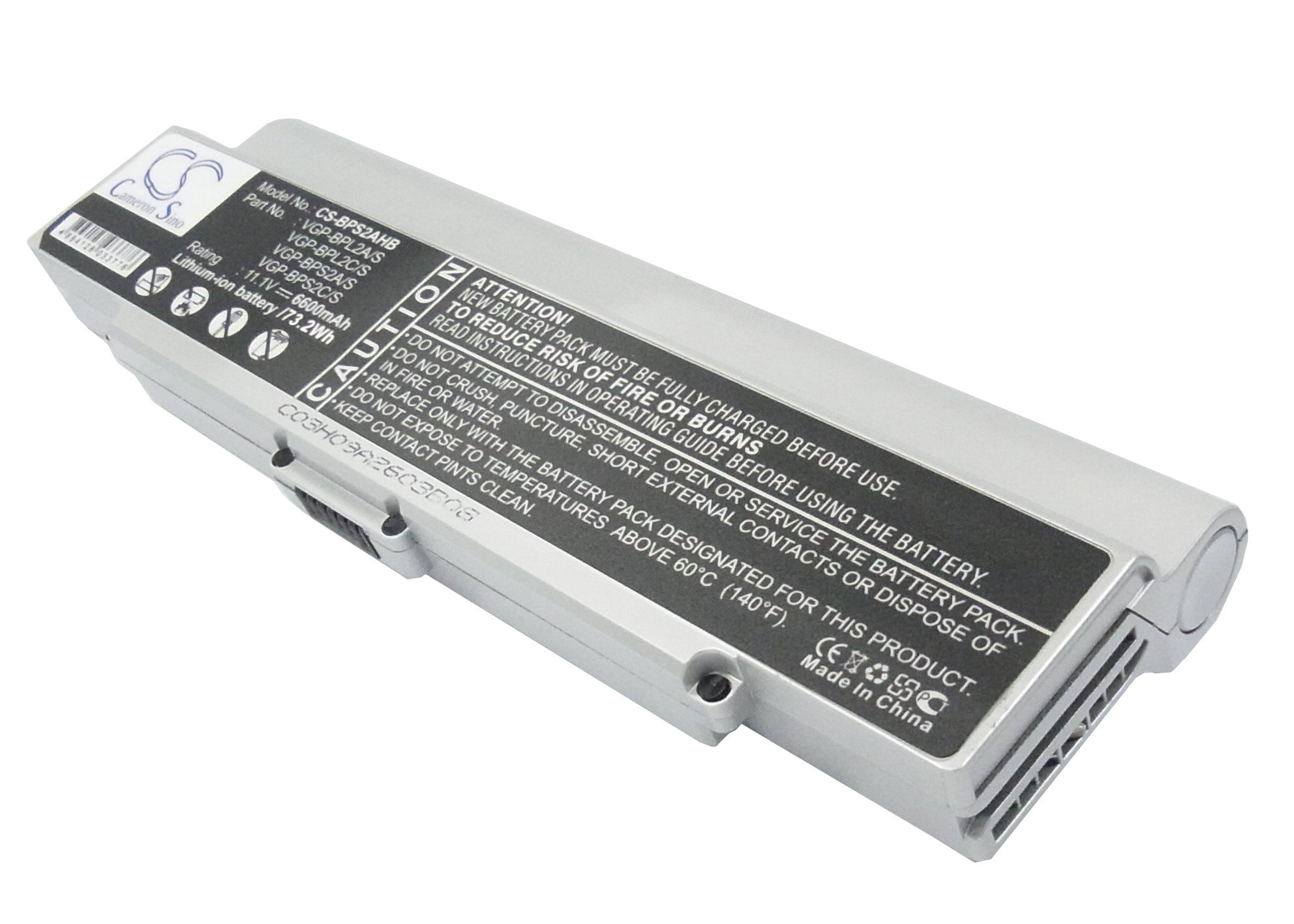 Original Sony VGP-BPL2A/S VGP-BPL2C/S Replacement Battery for VAIO VGN-C140G/B VGN-C150P/B VGN-C190 Laptops - Long Lasting Power for Work & Travel