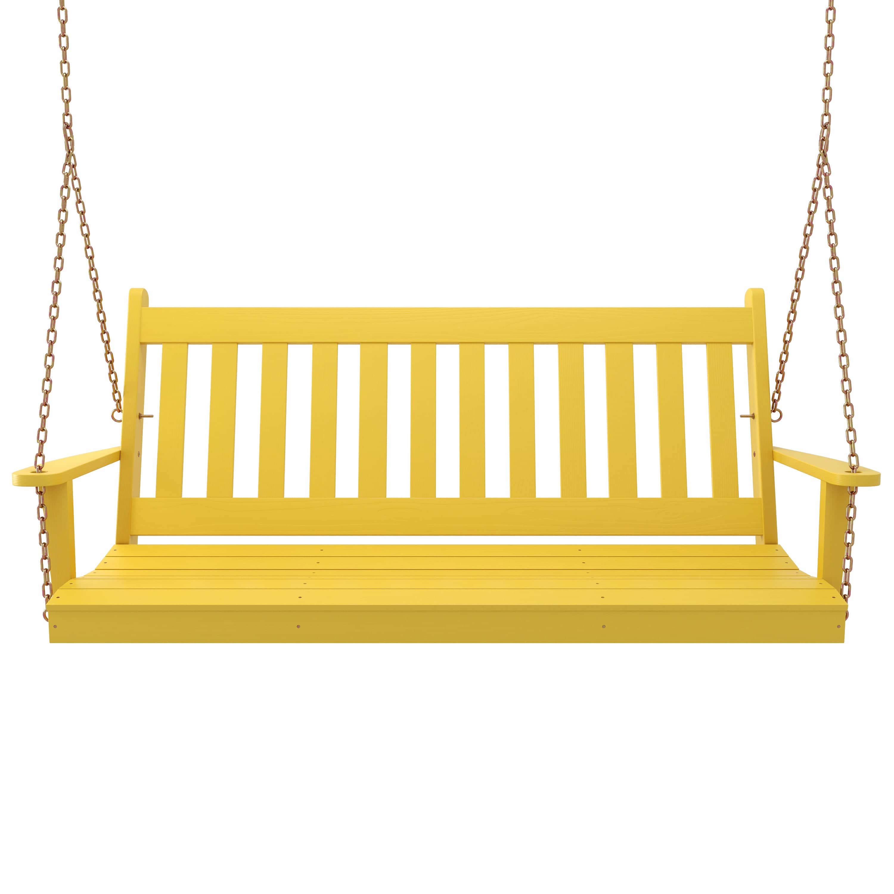 Keystone Amish Co. Franklin Porch Swing - Heavy Duty Cedar Wood Outdoor Swing with Weather-Resistant Finish - Perfect for Backyard, Garden, and Patio Relaxation