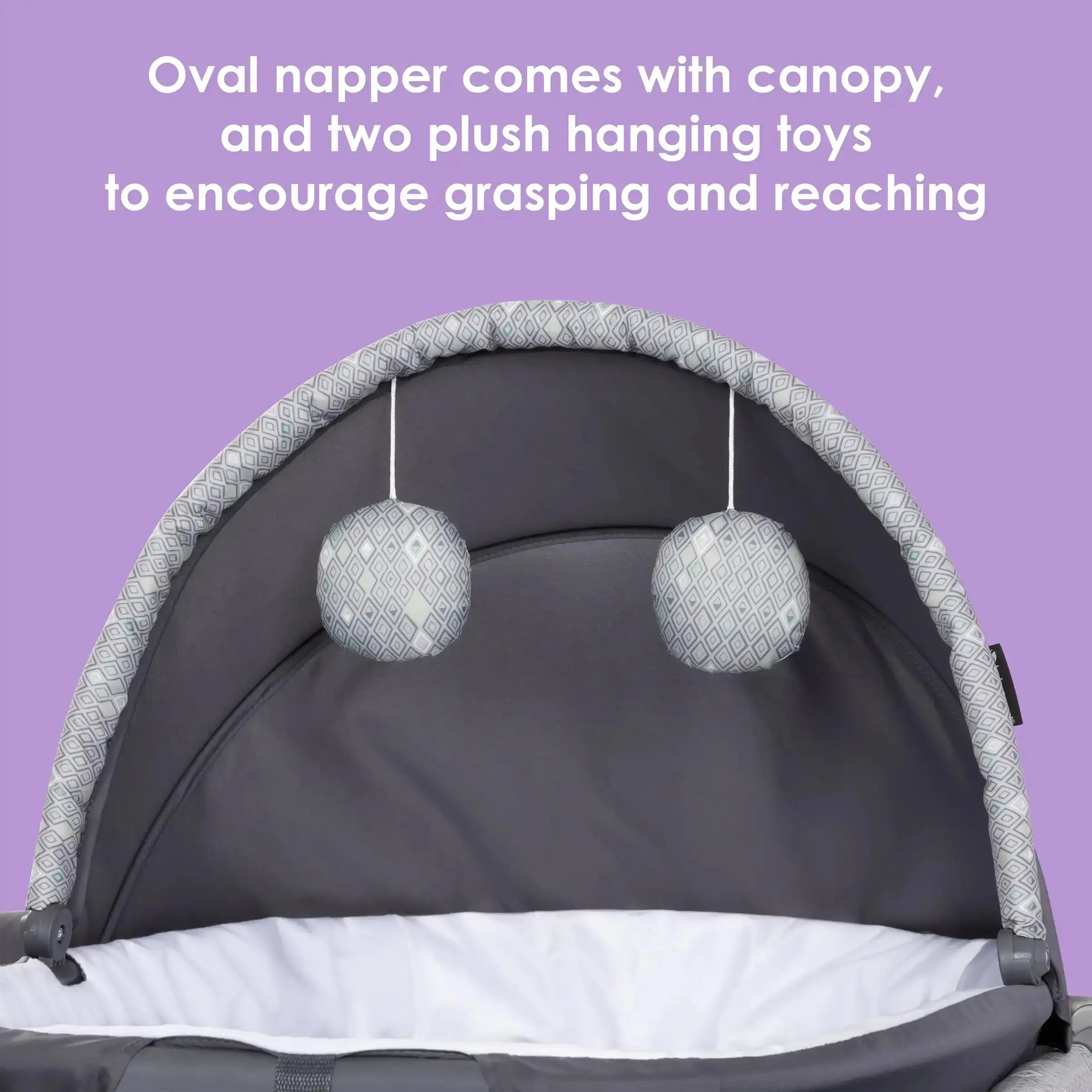 Meijer Exclusive Nursery Den Playard with Snooze Pod & Flip Over Changer in Diamond Sage - Portable Baby Crib for Home, Travel & Daycare Use