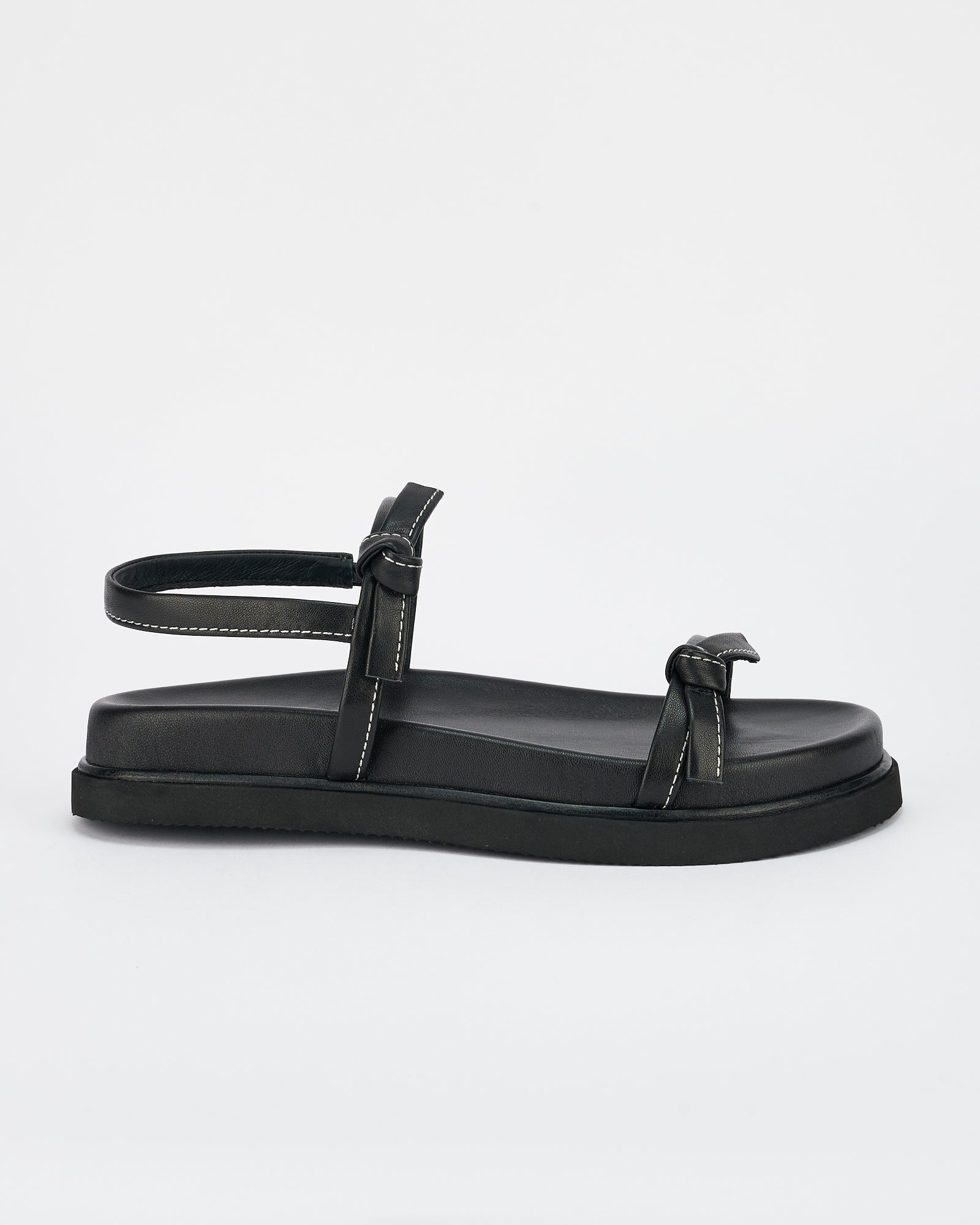 Manzoni Comfortable Footbed Sandals for Men & Women - Black Orthopedic Support for Walking, Travel & Daily Wear