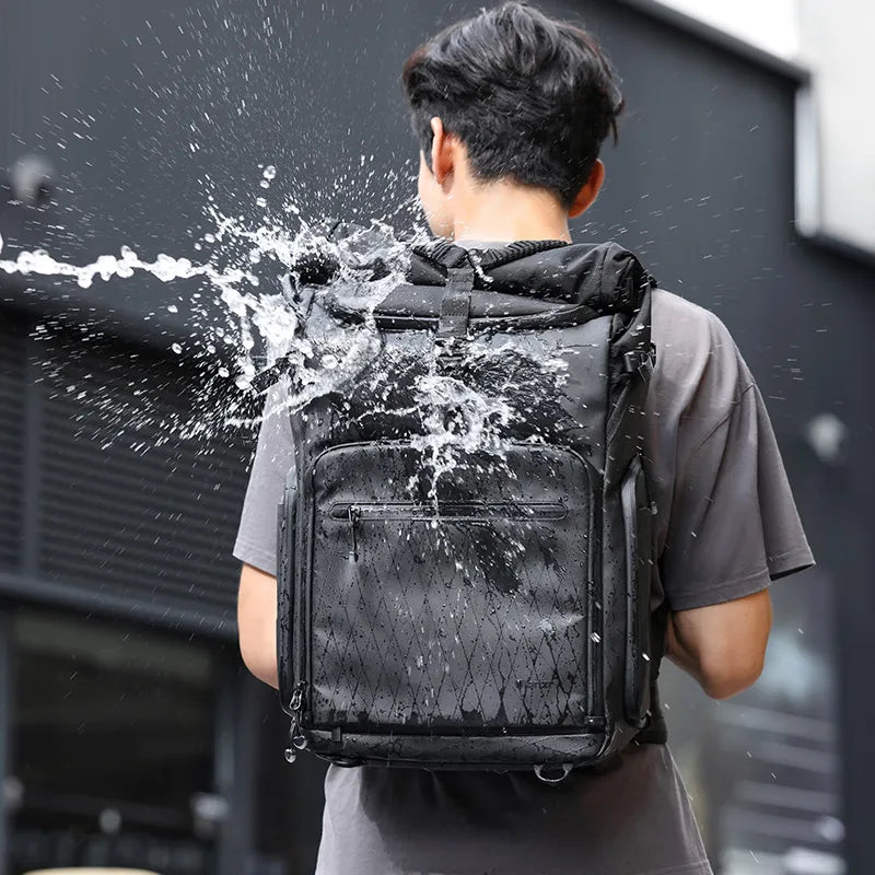 Ulanzi BT01 Professional Business Travel Backpack - Lightweight Laptop Backpack with USB Charging Port, Water Resistant & Anti-Theft Design - Perfect for Business Trips, Commuting & Air Travel