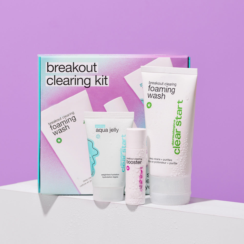 Professional Breakout Clearing Kit for Acne Treatment - Best for Oily & Sensitive Skin | Daily Skincare Routine & Emergency Blemish Care