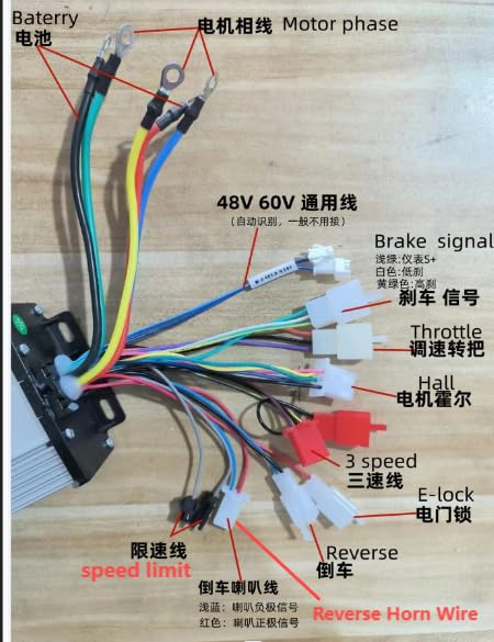 48V-72V 3000W Brushless Electric Motor Kit with Controller & Throttle - High Power Conversion Kit for E-Bike, Scooter & Motorcycle DIY Upgrades | Perfect for Commuting, Off-Road Adventures & Performance Modifications