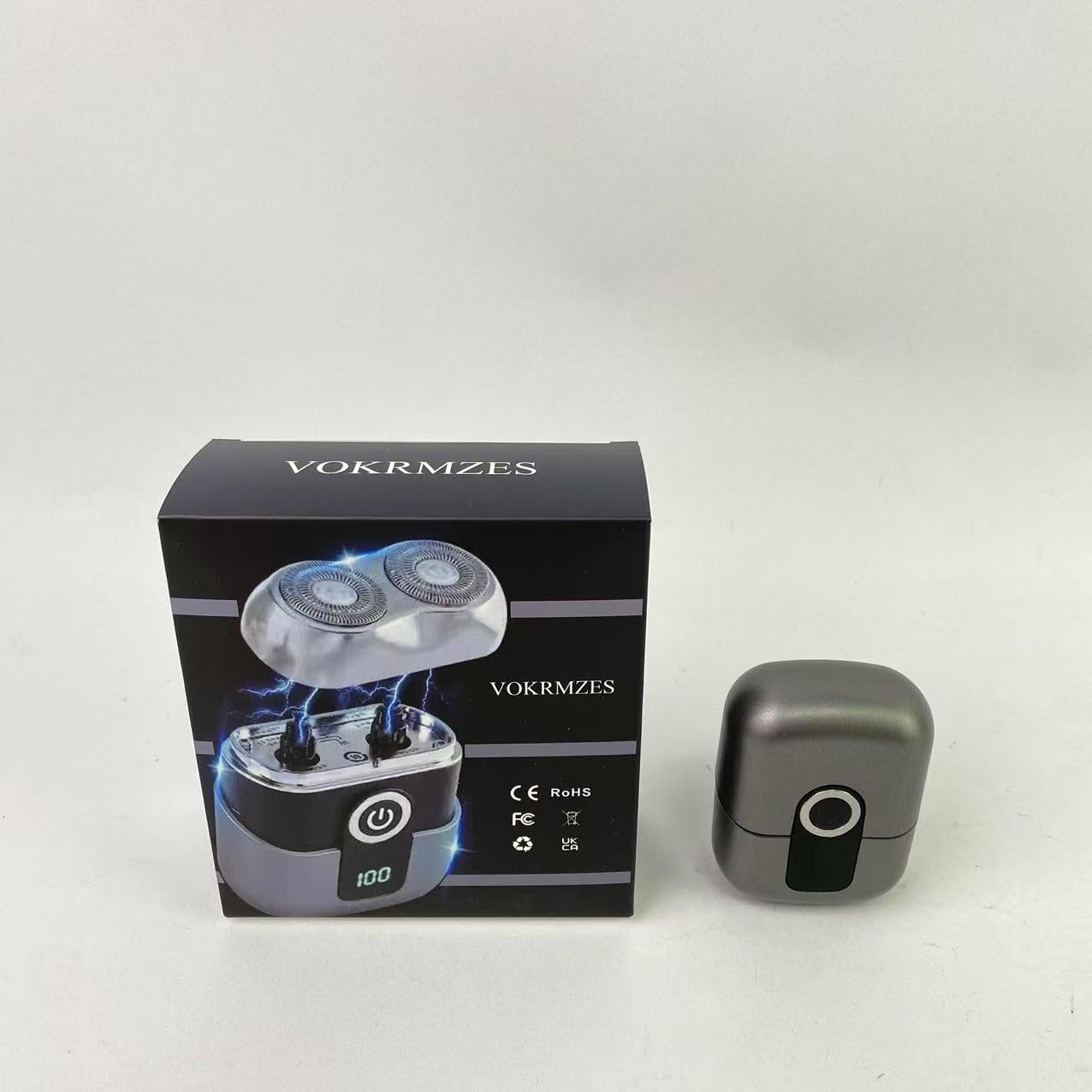 2025 Upgraded Rechargeable Dual-Head Electric Shaver for Men - Portable USB Travel Razor with Washable Design (Silver) | Perfect for Home, Office & Business Trips