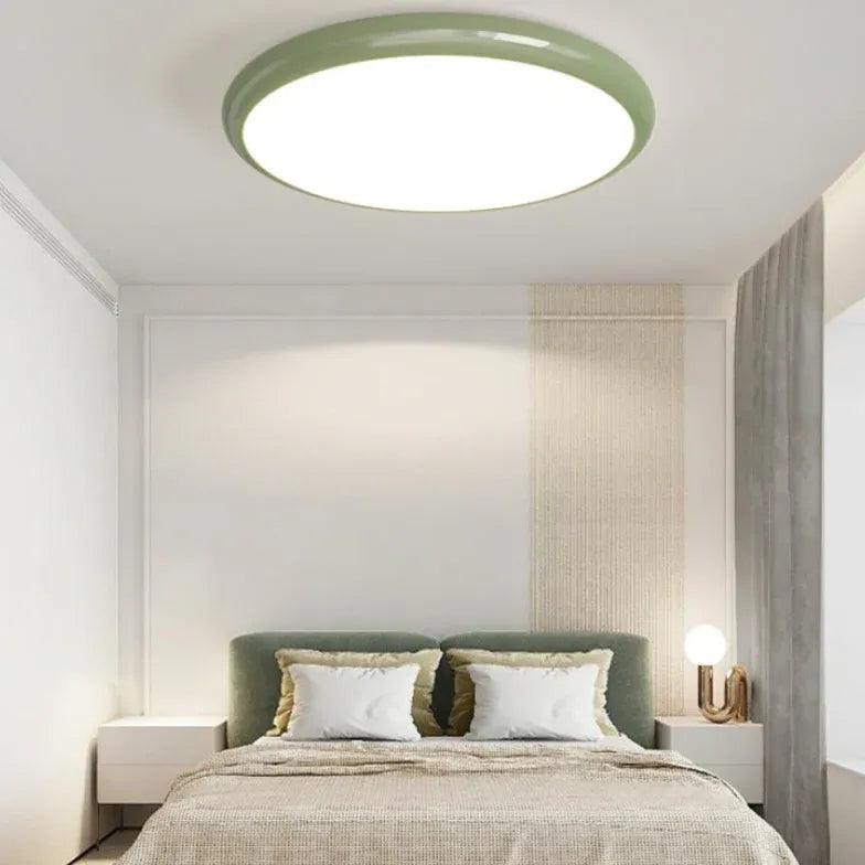 Modern LED Flush Mount Ceiling Light for Bedroom - Ultra Thin, Energy Efficient, Dimmable - Perfect for Bedroom, Hallway, Closet & Nursery Lighting