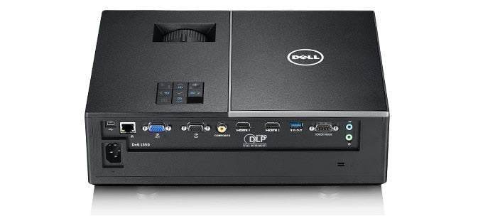 Dell 1550 Projector - Full HD 1080p Home Theater Projector with 3500 Lumens, HDMI & USB Ports | Perfect for Movie Nights, Gaming, and Office Presentations